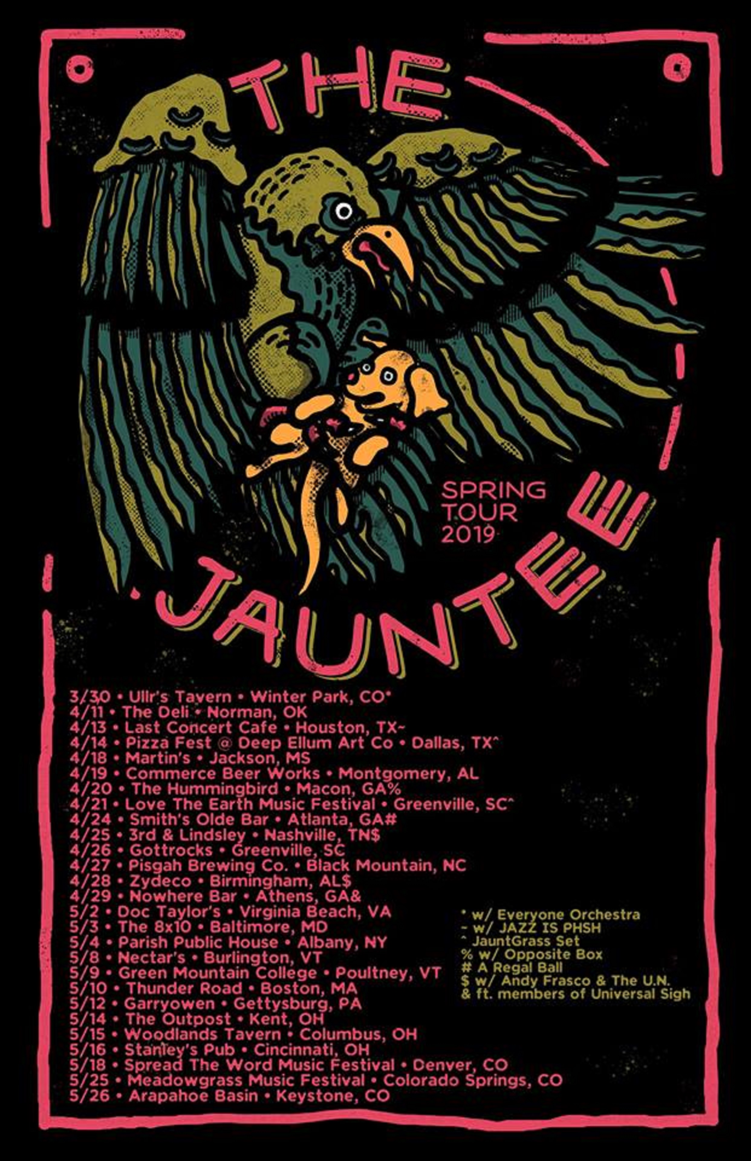 The Jauntee Announce Spring Tour 2019