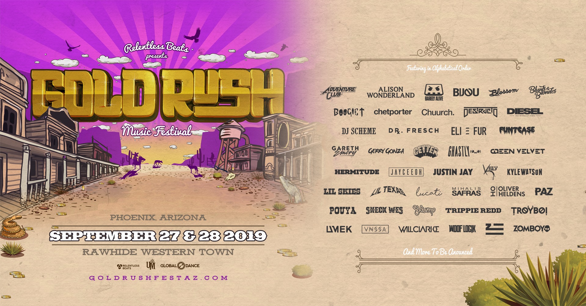 GOLDRUSH: NEON DREAMS PHASE 02 LINEUP AND ARTIST-BY-DAY ANNOUNCED