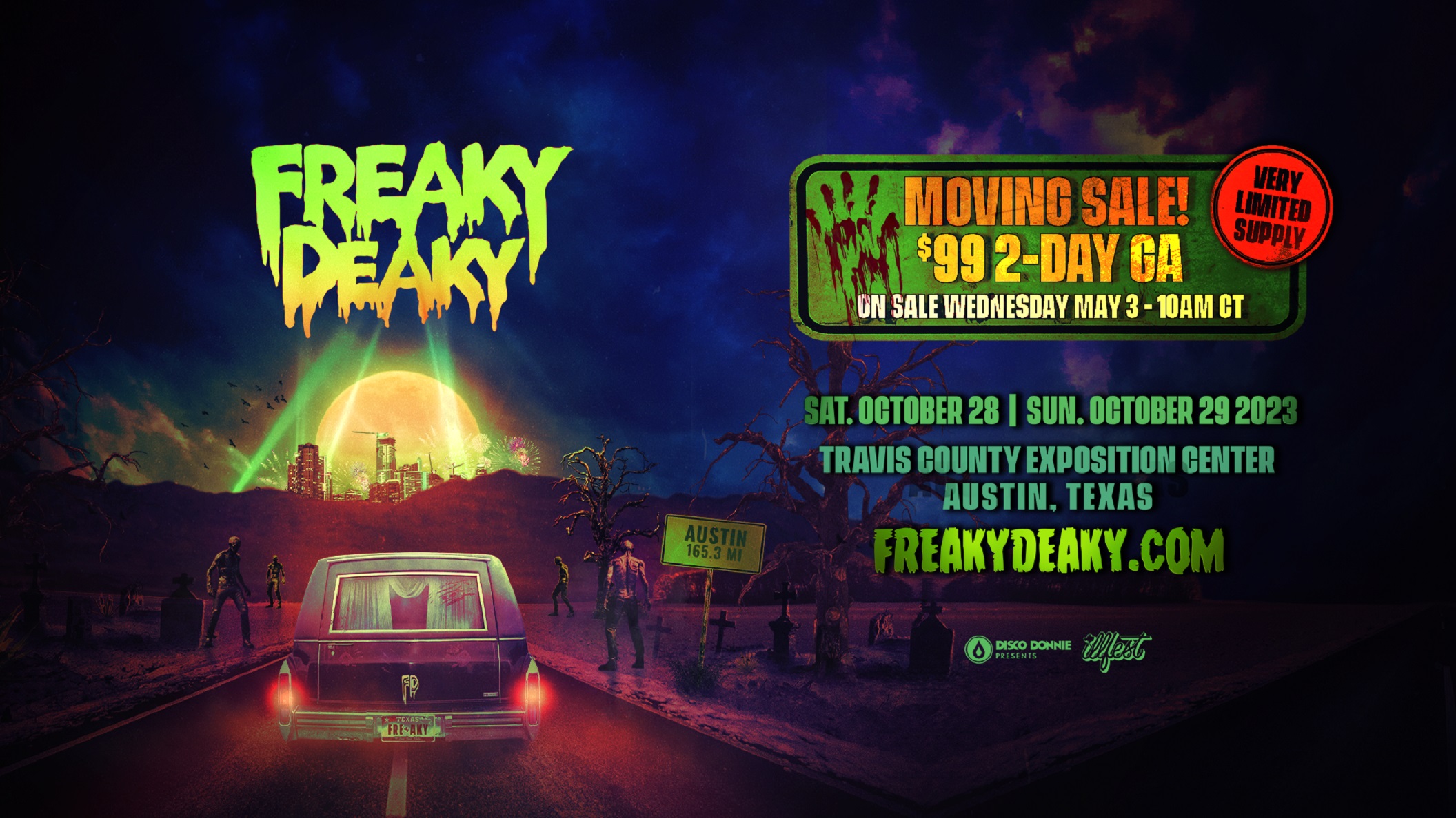   Halloween’s annual Freaky Deaky Music Festival is moving from Houston To Austin