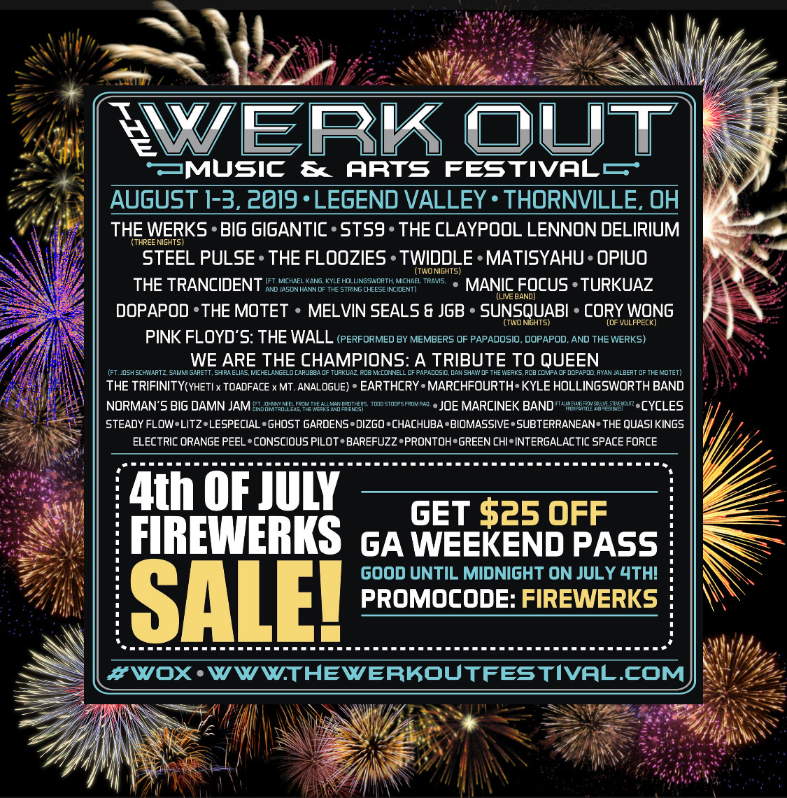 The Werk Out Announces 2019 Daily Lineups