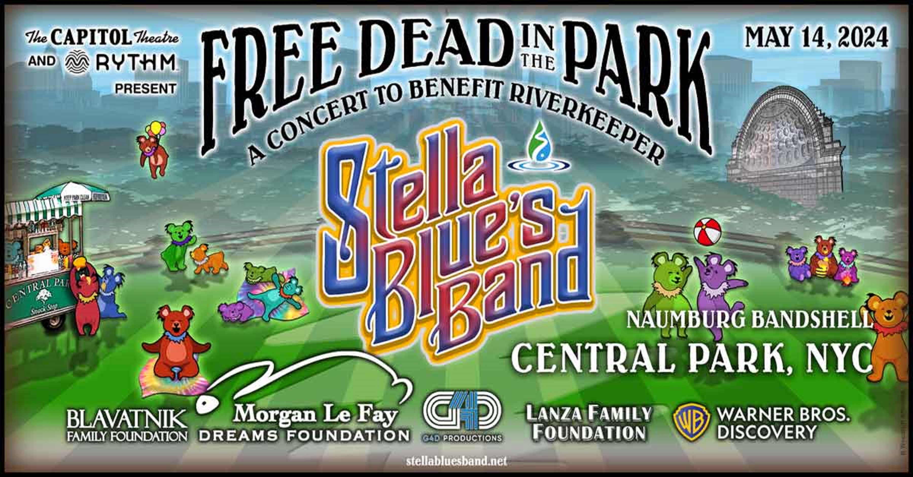 Stella Blue’s Band Announces the 5th Annual Free Dead in the Park Concert