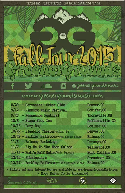 Greener Grounds Announce Fall Tour 2015