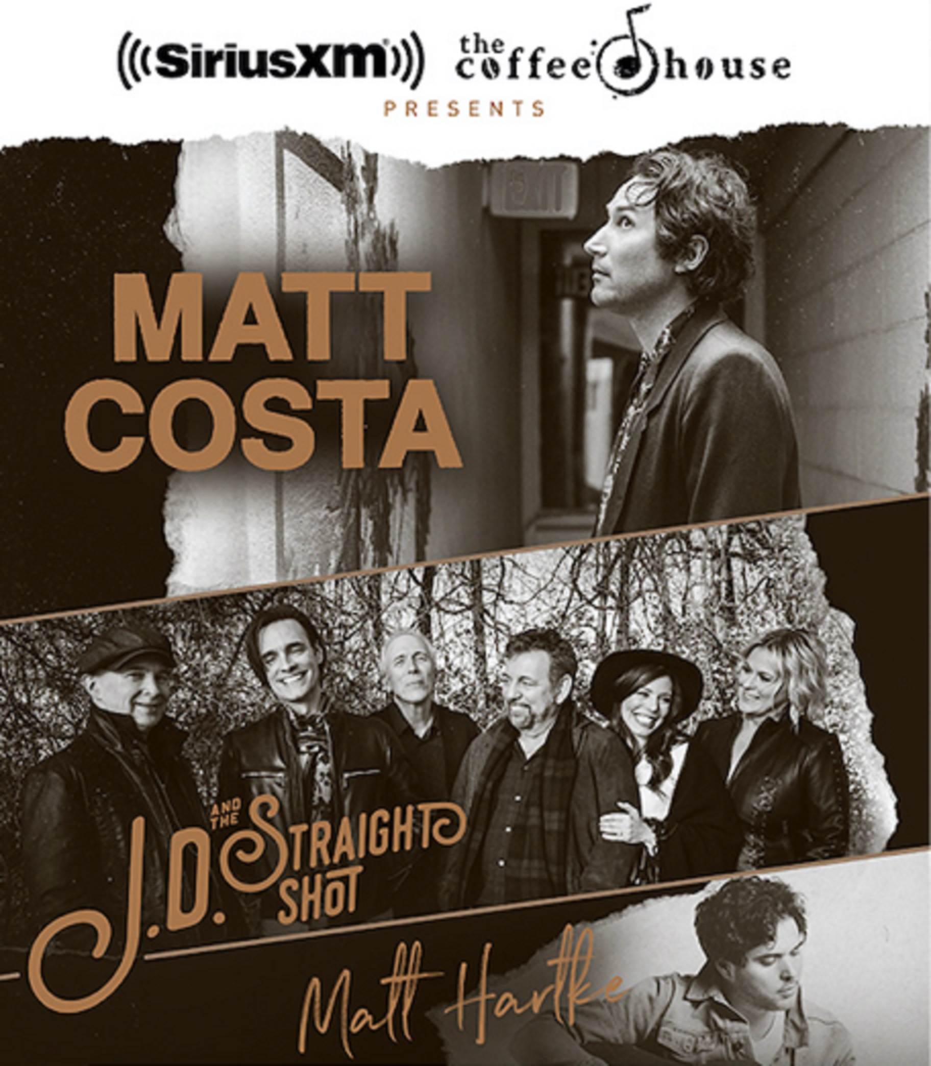 Matt Costa, JD & The Straight Shot and Matt Hartke Live on Tour