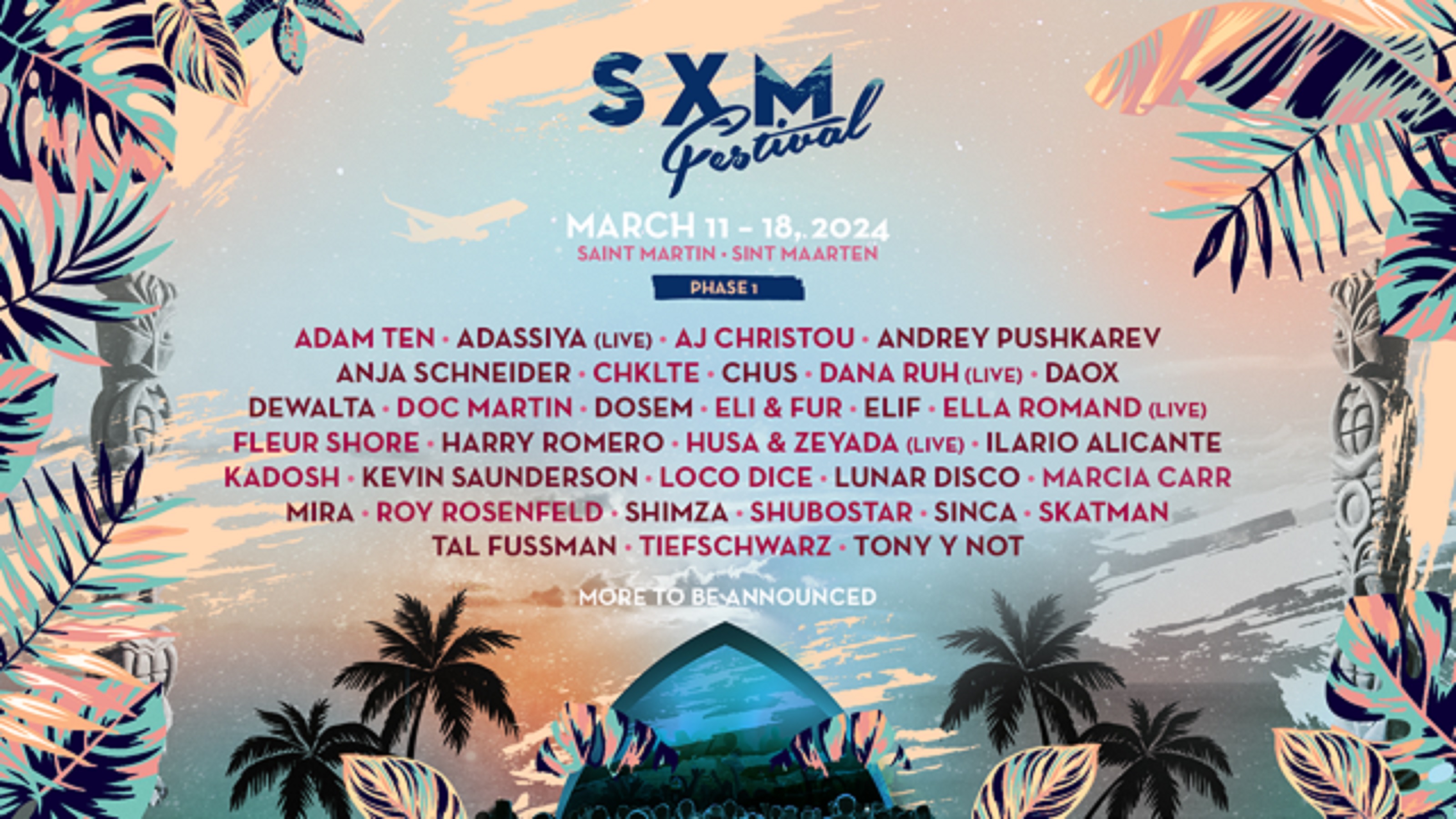 SXM Festival Returns to Saint Martin for 2024 Edition Announcing Phase One of Lineup
