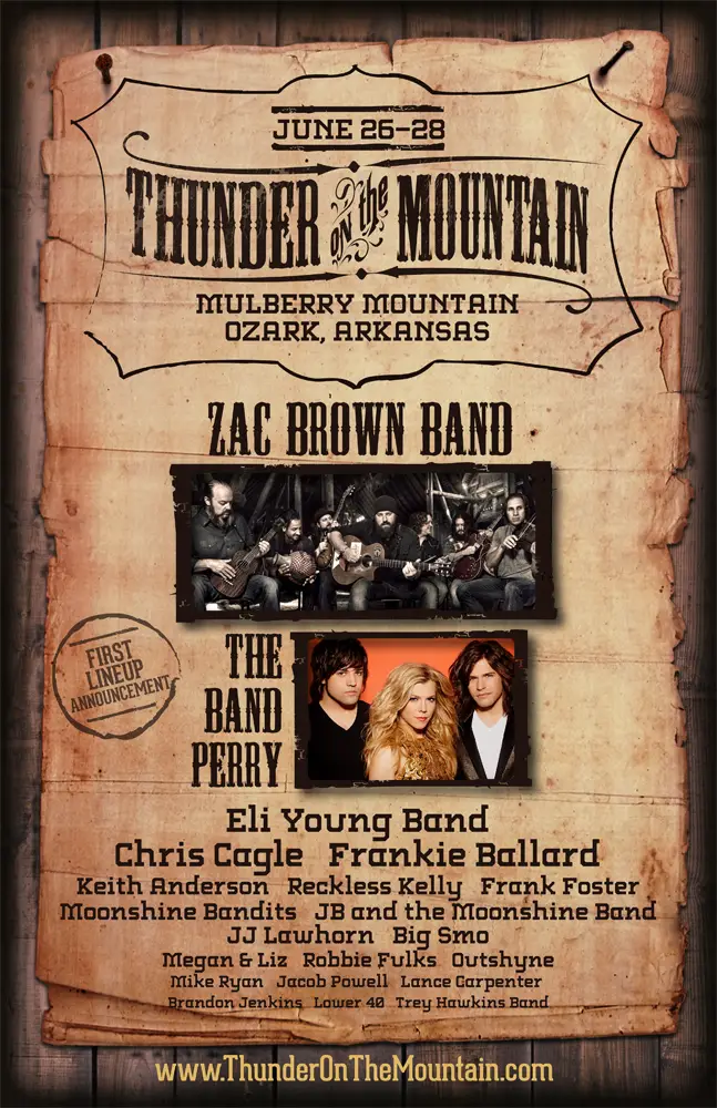 Thunder on the Mountain Announces First Round of Artists