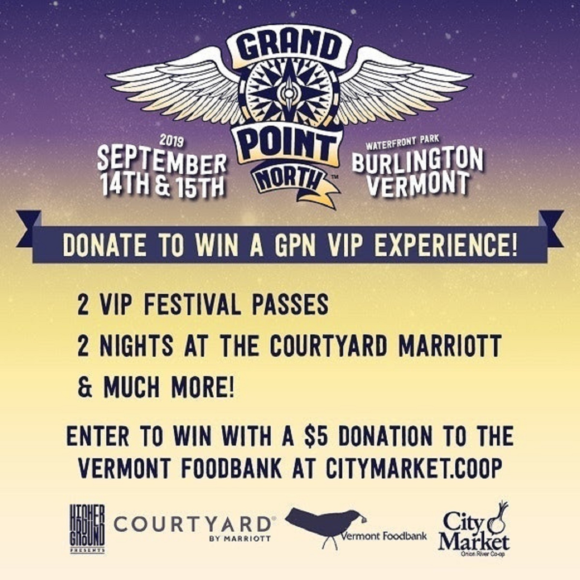 Grand Point North Partners With City Market To Benefit the Vermont Foodbank