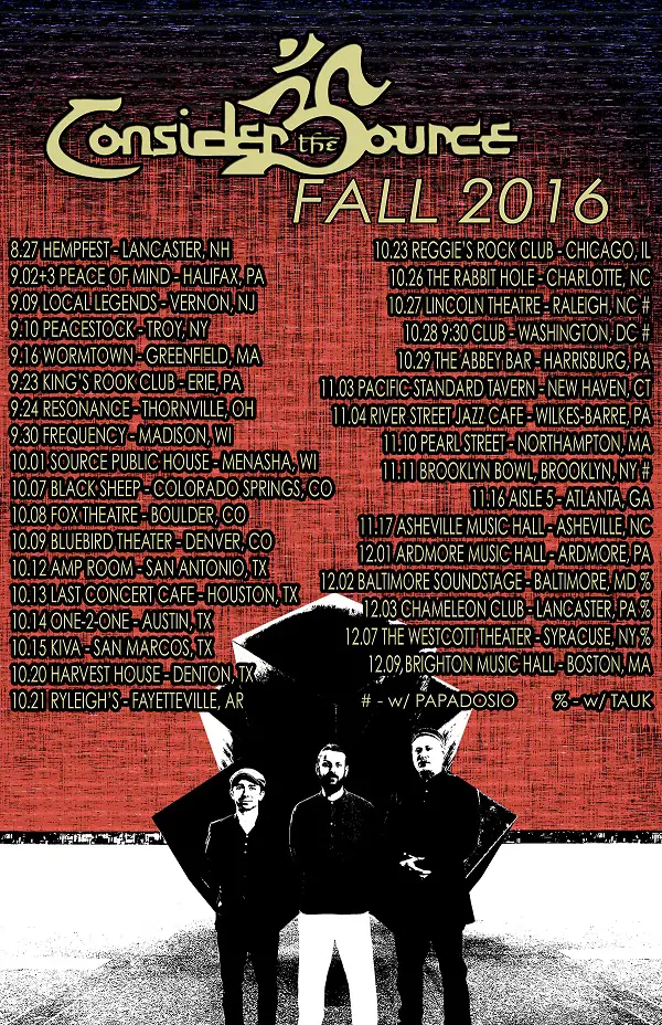 Consider The Source Announces Fall Tour