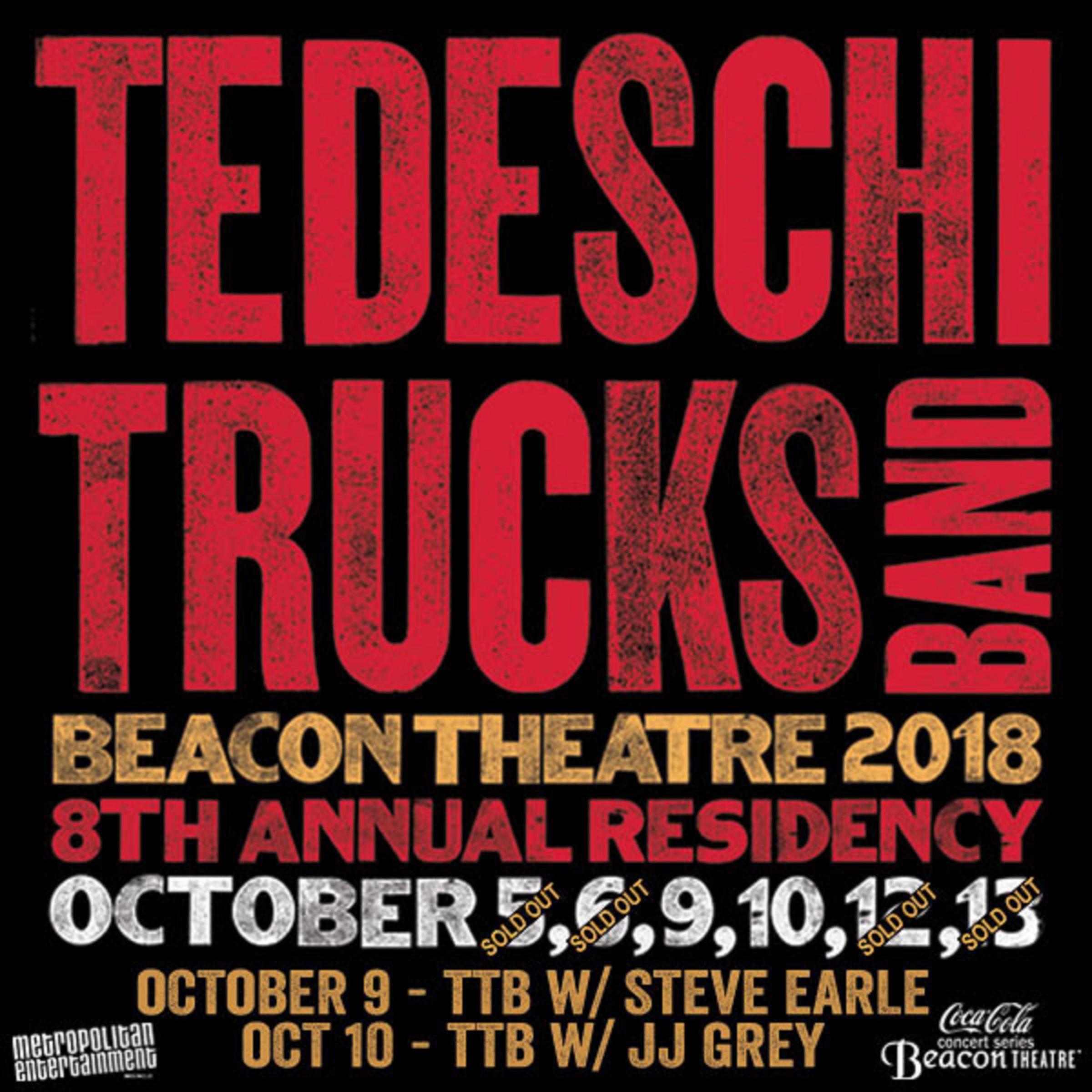 TEDESCHI TRUCKS BAND Announces Opening Acts for Six Night Beacon Theatre Residency