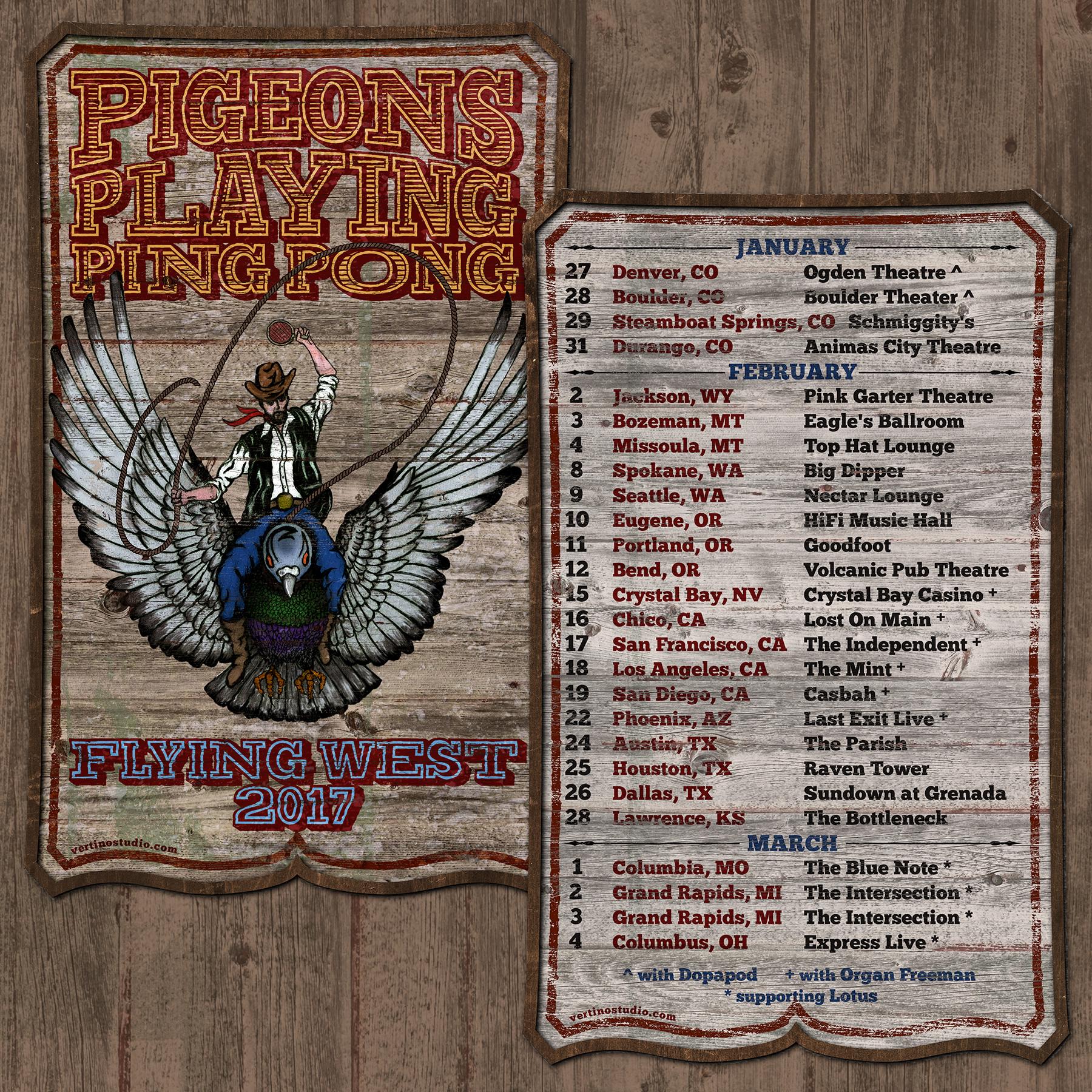 Pigeons Playing Ping Pong Announces "Flying West 2017" Tour Dates