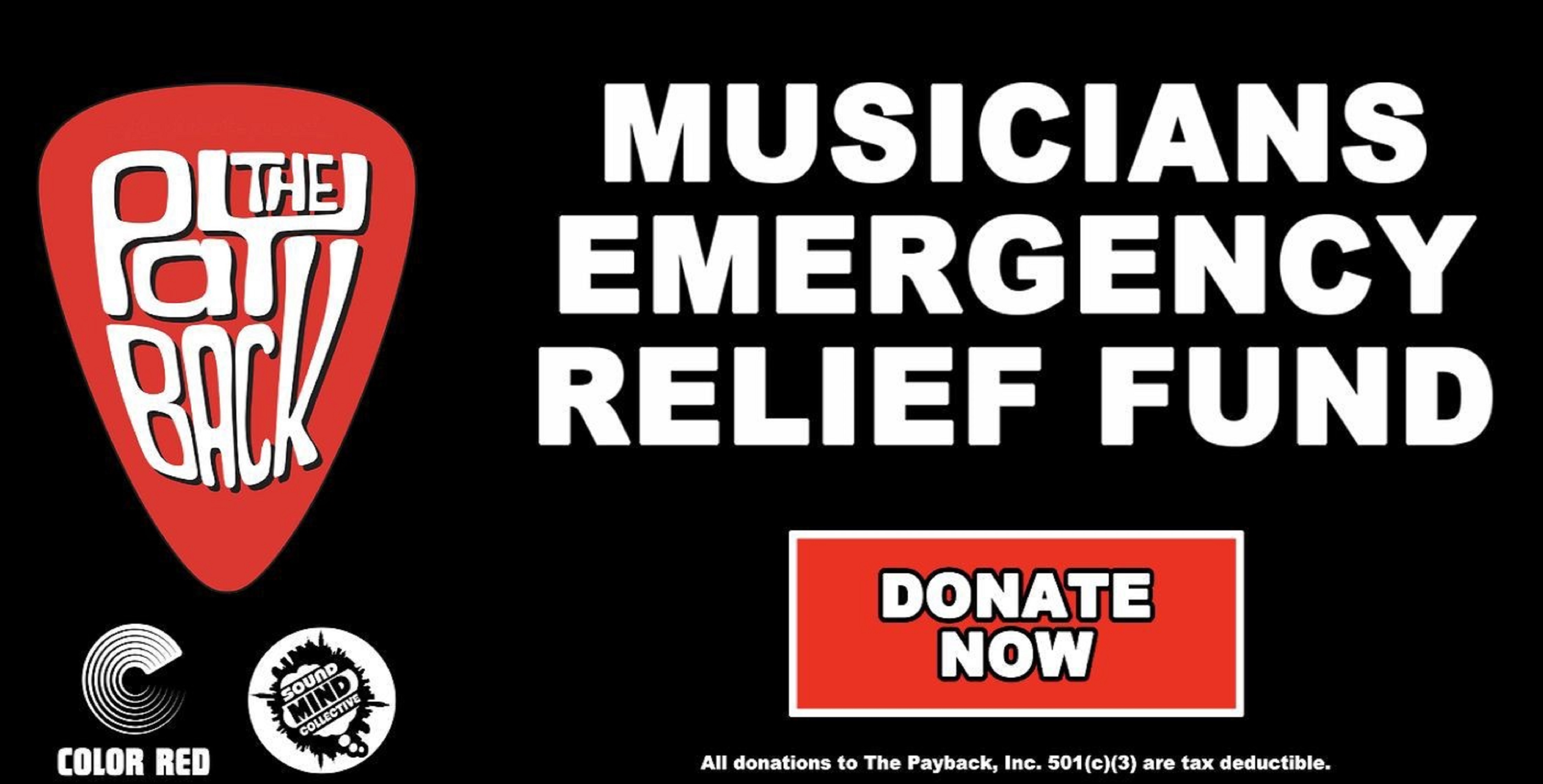  Eddie Roberts' Payback, Color Red & The Sound Mind Collective partner to launch Musicians' Relief Fund