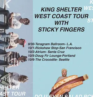 King Shelter On West Coast Tour Now