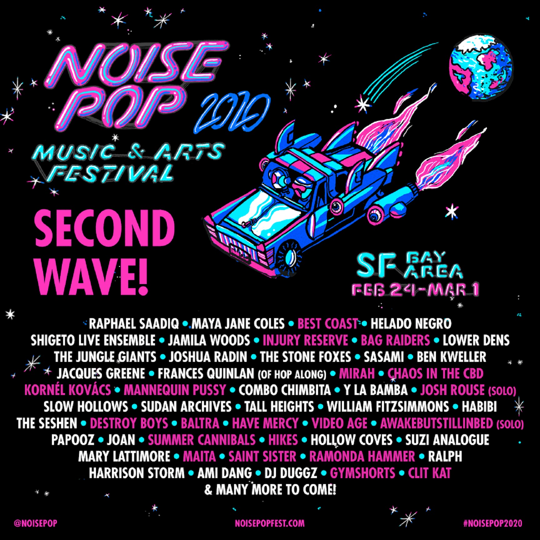 Noise Pop Festival Expands 2020 Music Lineup