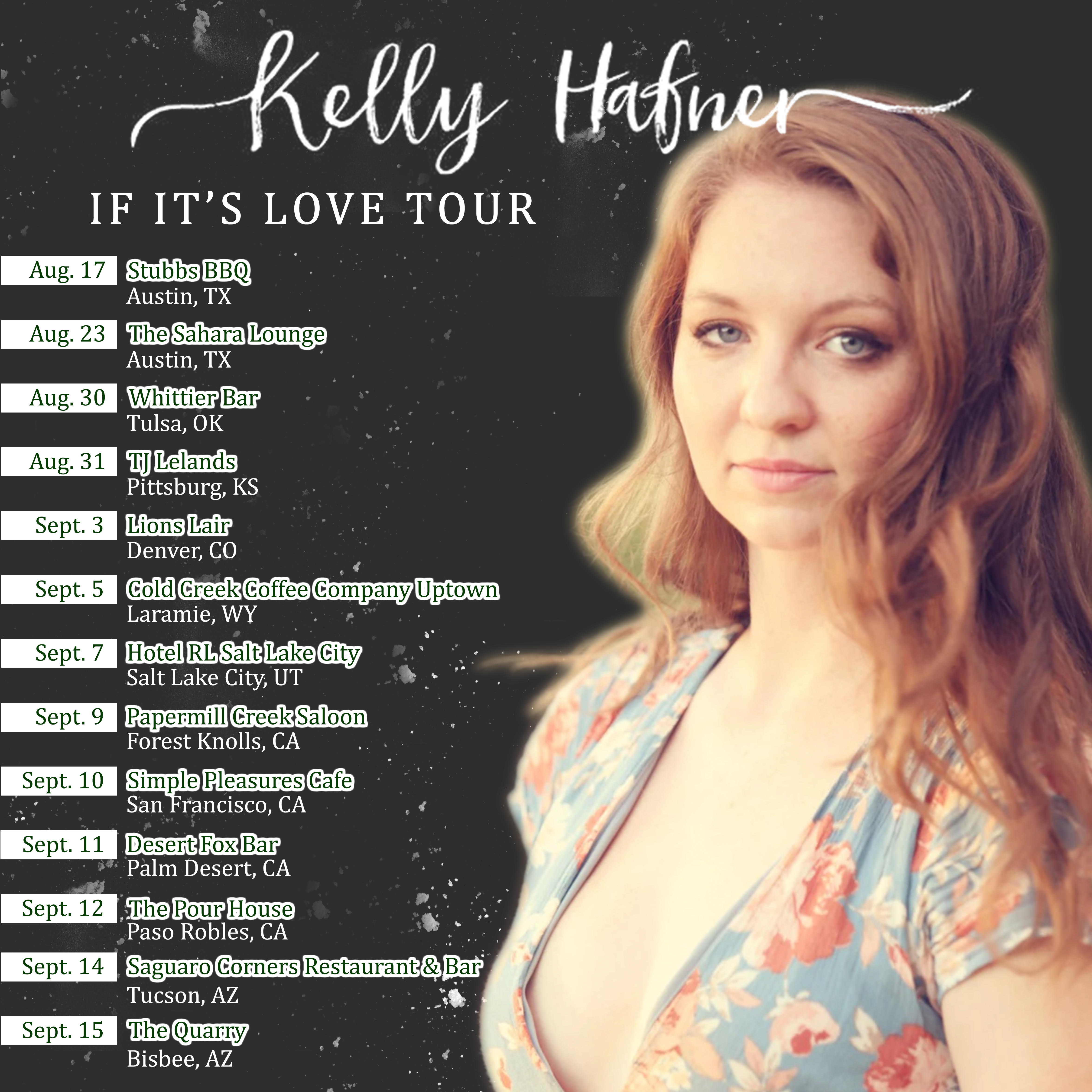 KELLY HAFNER EMBARKS ON US TOUR IN SUPPORT OF NEW ALBUM