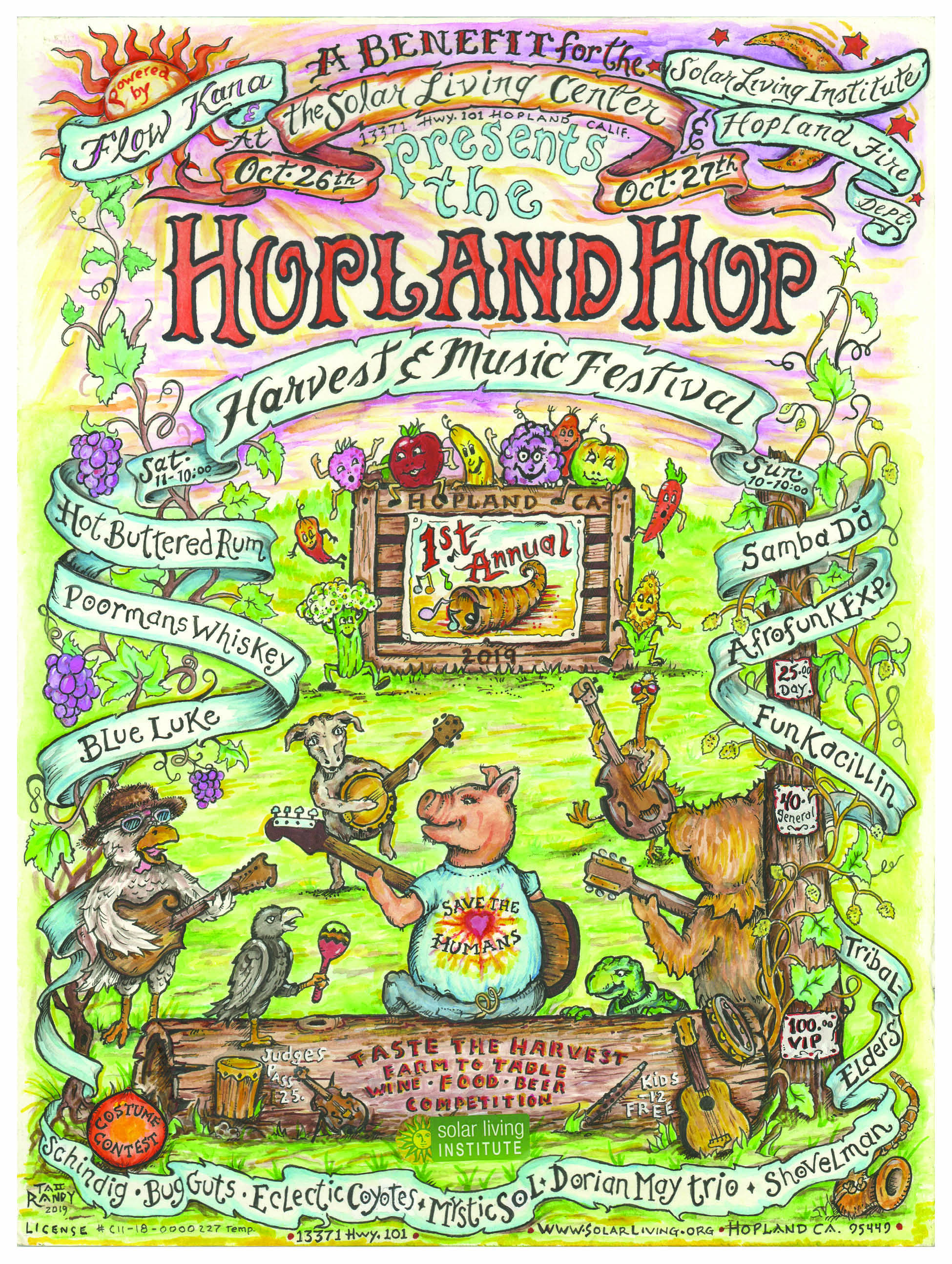 Announcing the The Hopland Hop - Harvest & Music Festival