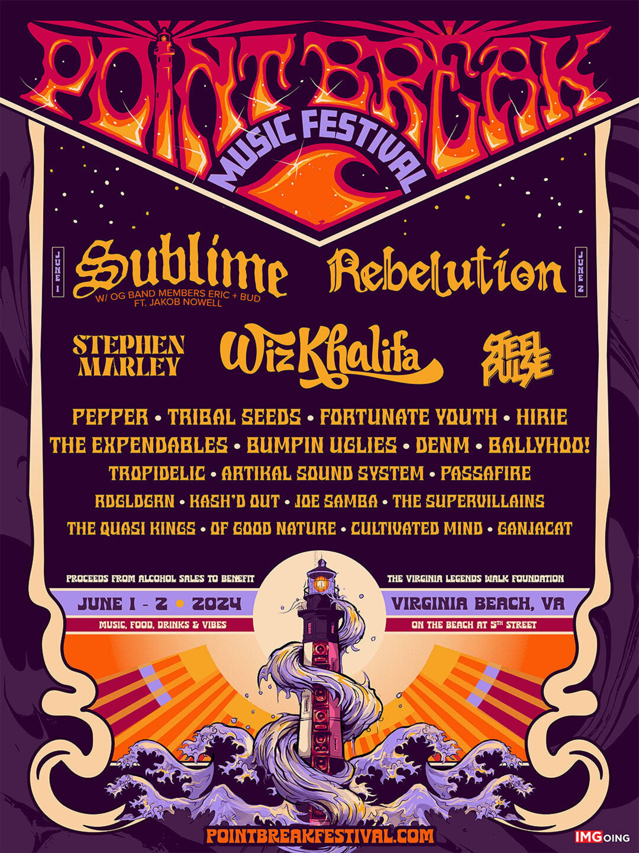 Sublime and Rebelution to Headline Inaugural Point Break Festival