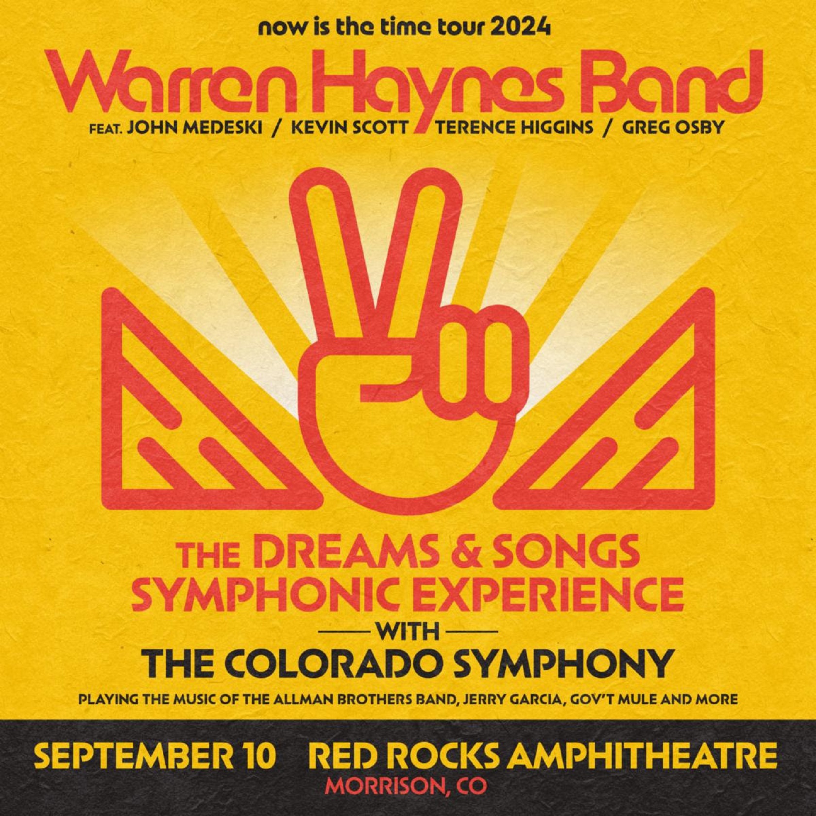 Warren Haynes Announces Red Rocks Show with the Colorado Symphony for September 10th