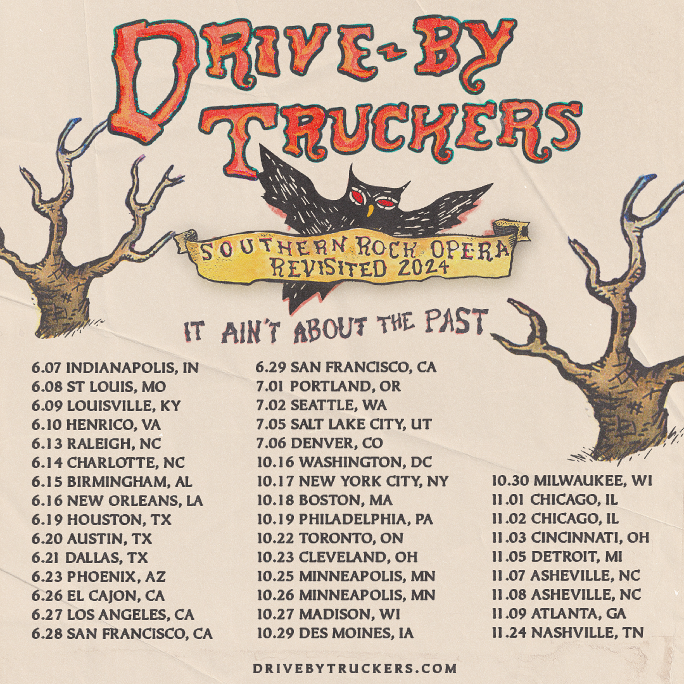 Drive-By Truckers Announce "Southern Rock Opera Revisited 2024" Tour