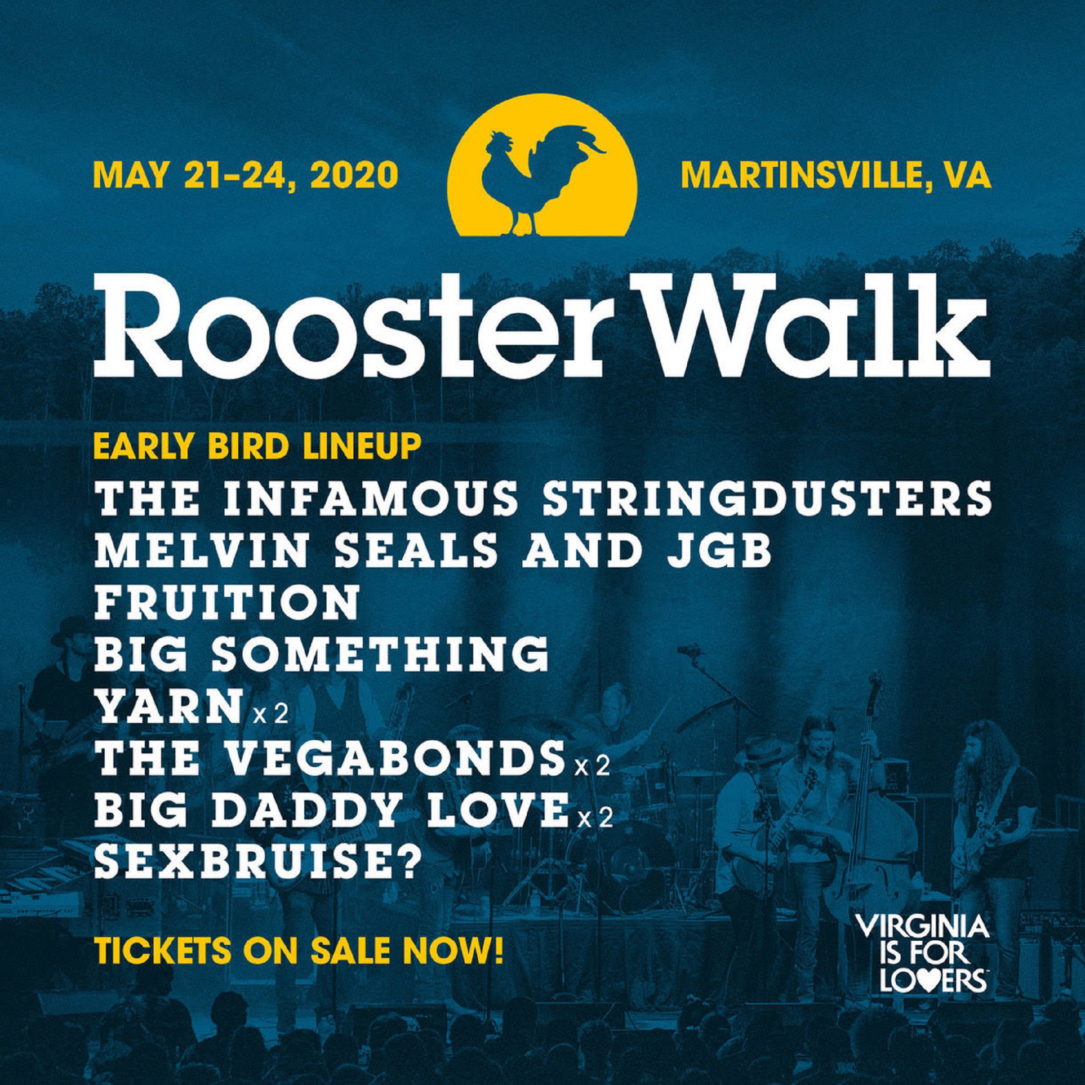 Infamous Stringdusters + Melvin Seals + Fruition top early Rooster Walk lineup