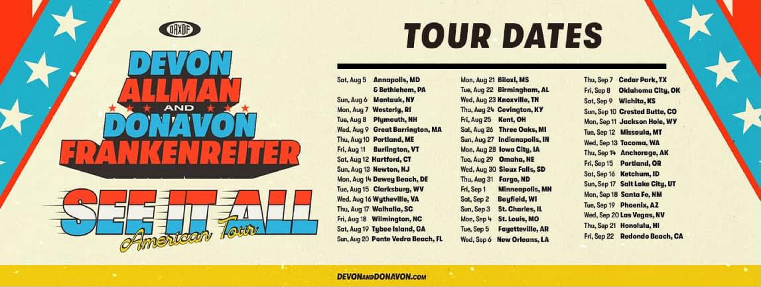 Devon Allman and Donavon Frankenreiter 'See It All' Tour - 50 Shows In 50 States! First Show: Rams Head Onstage