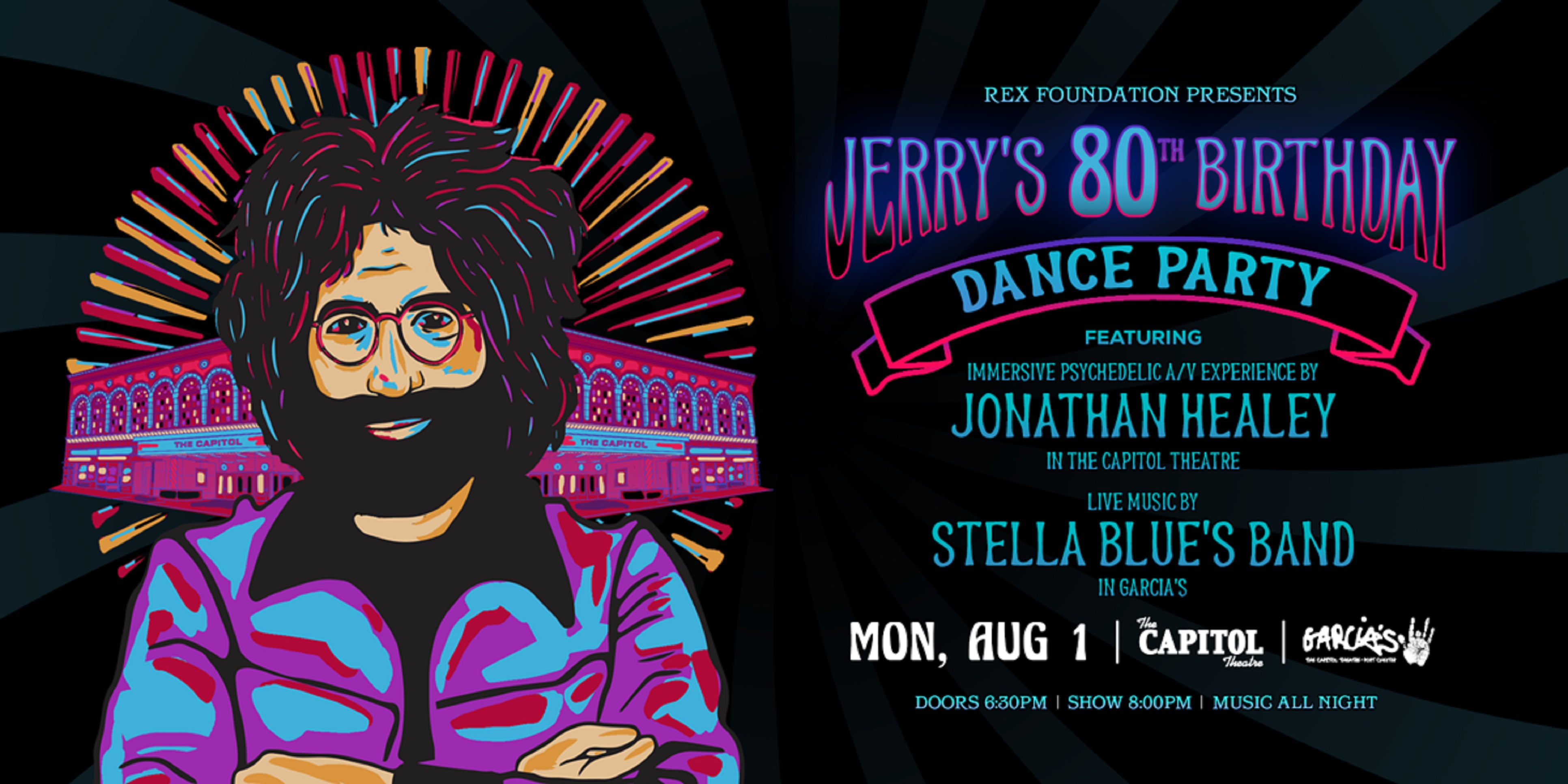Jerry's 80th Birthday Dance Party at the Capitol Theatre