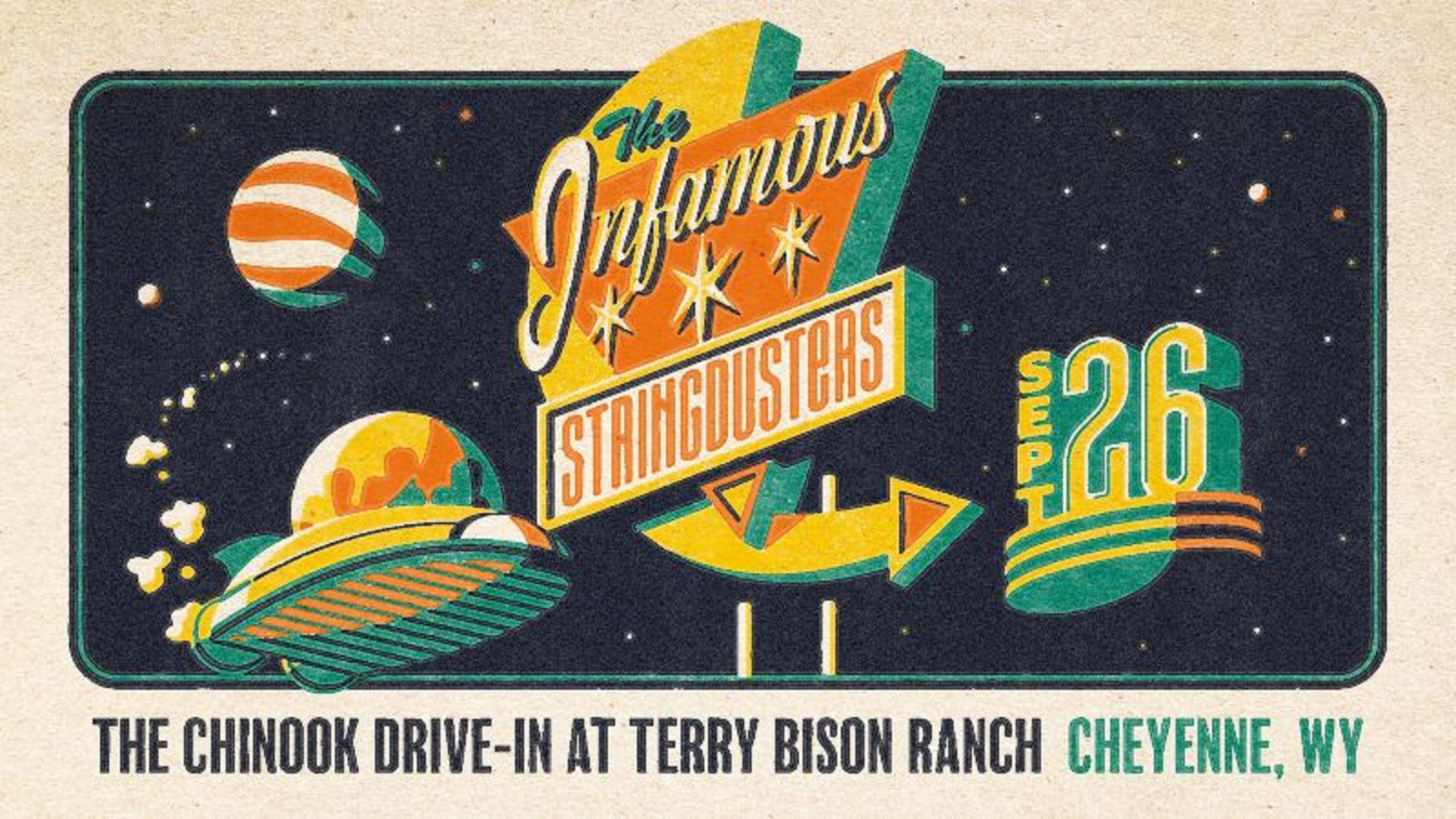 The Infamous Stringdusters at Chinook Drive-In at Terry Bison Ranch 9/2