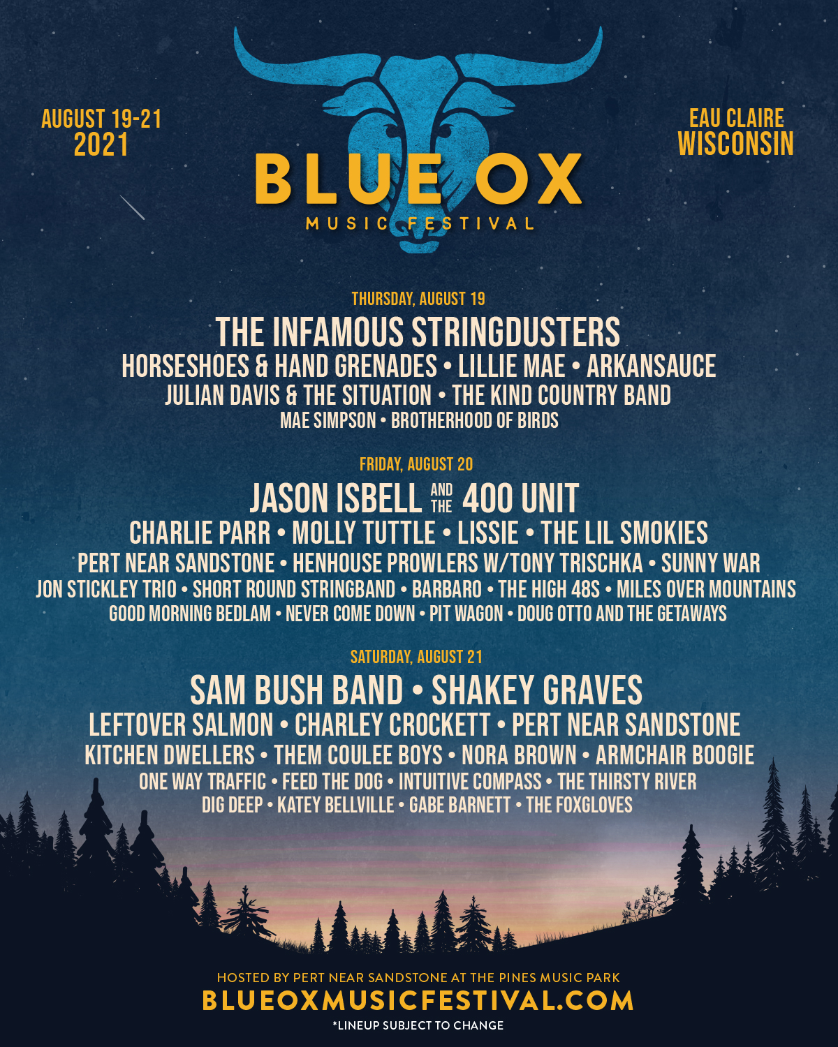Blue Ox Music Festival Announces Daily Line Up Grateful Web