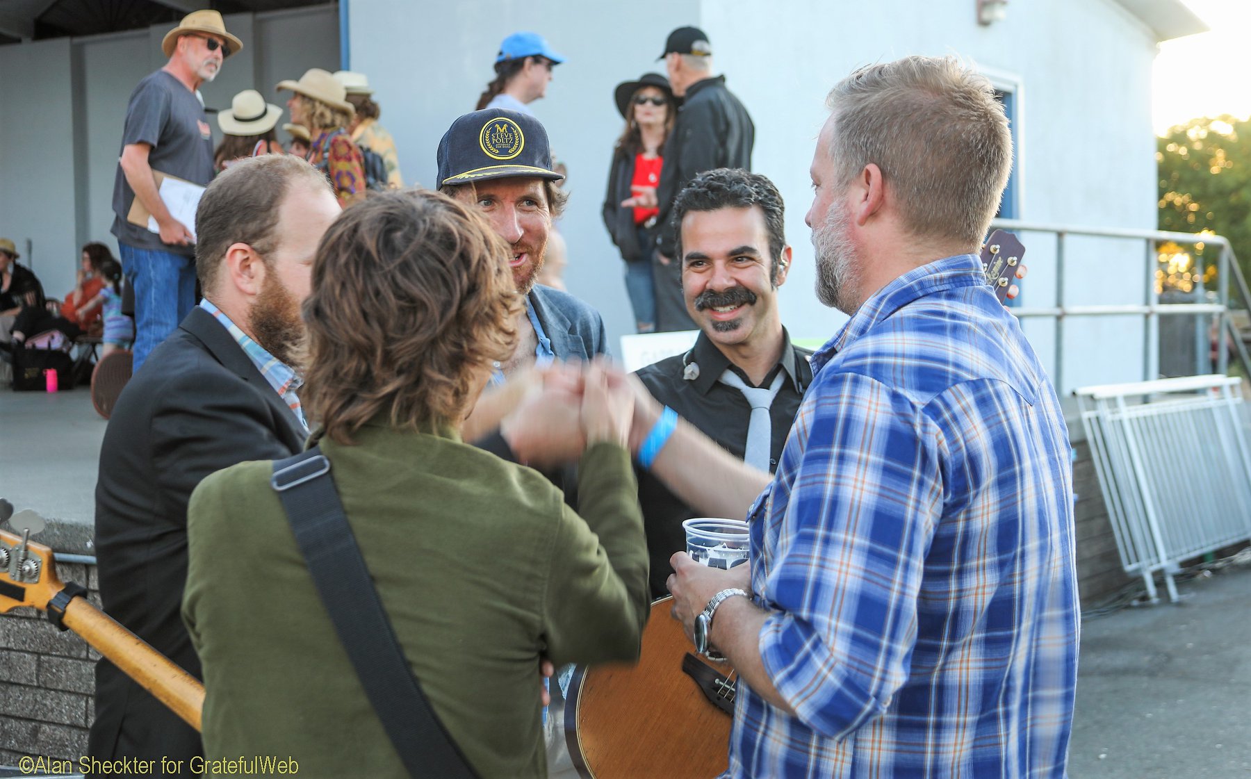 Dave Brogan (right) with his former ALO bandmates