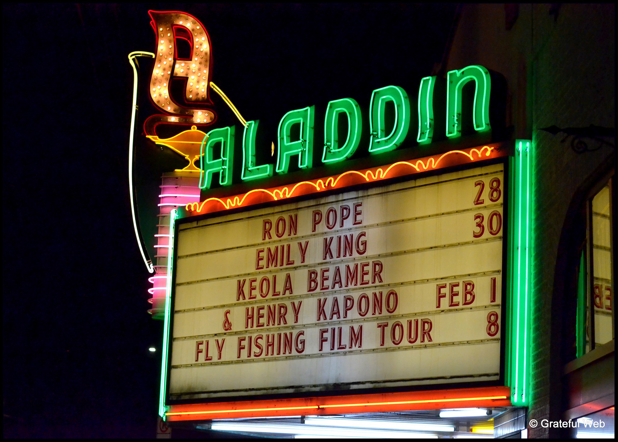Ron Pope Aladdin Theater 1/28/2020 Grateful Web