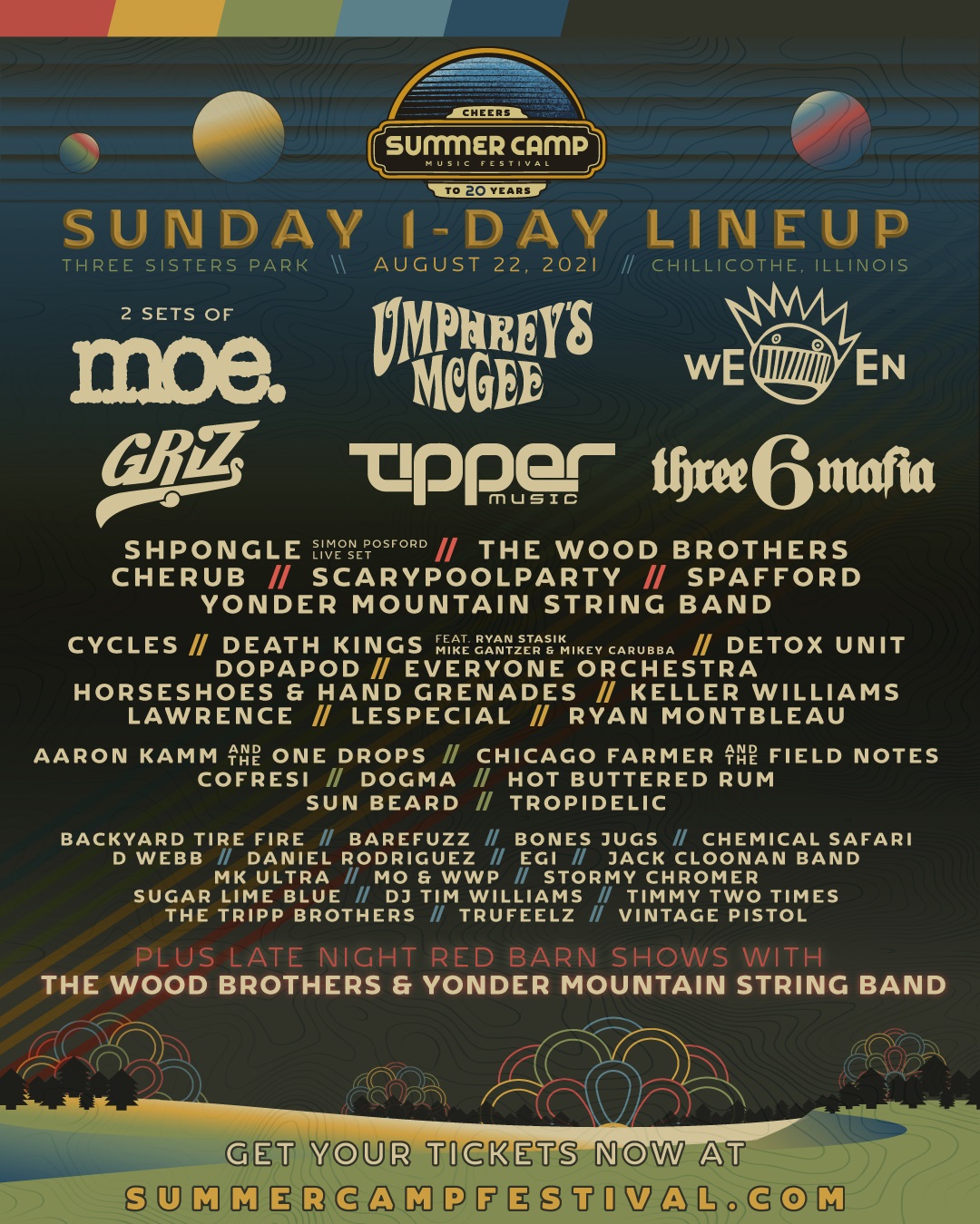 Summer Camp Music Festival Releases Sunday Lineup Plus Sunday 1Day