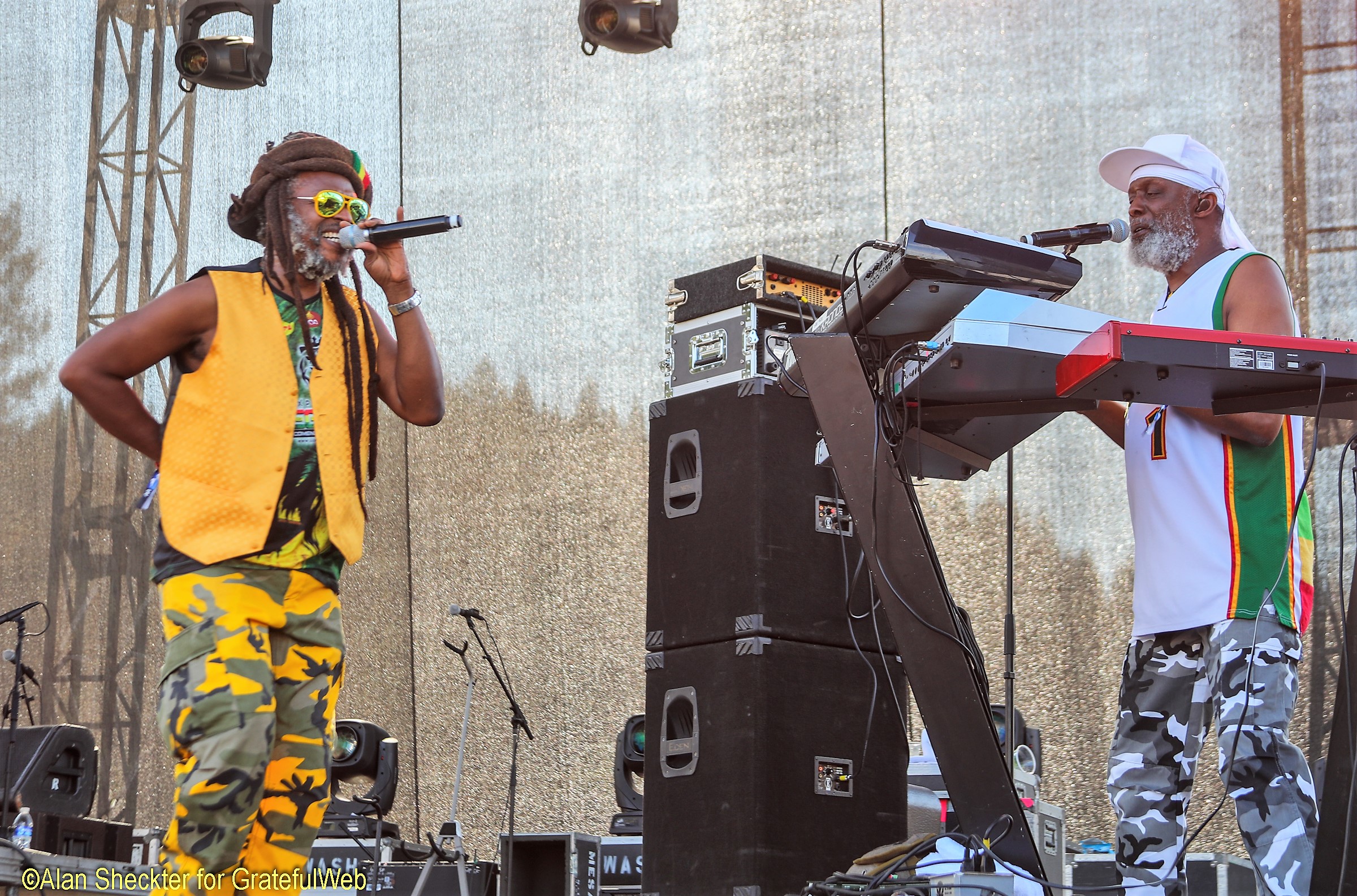 Steel Pulse’s David Hinds (left) and Selwyn Brown