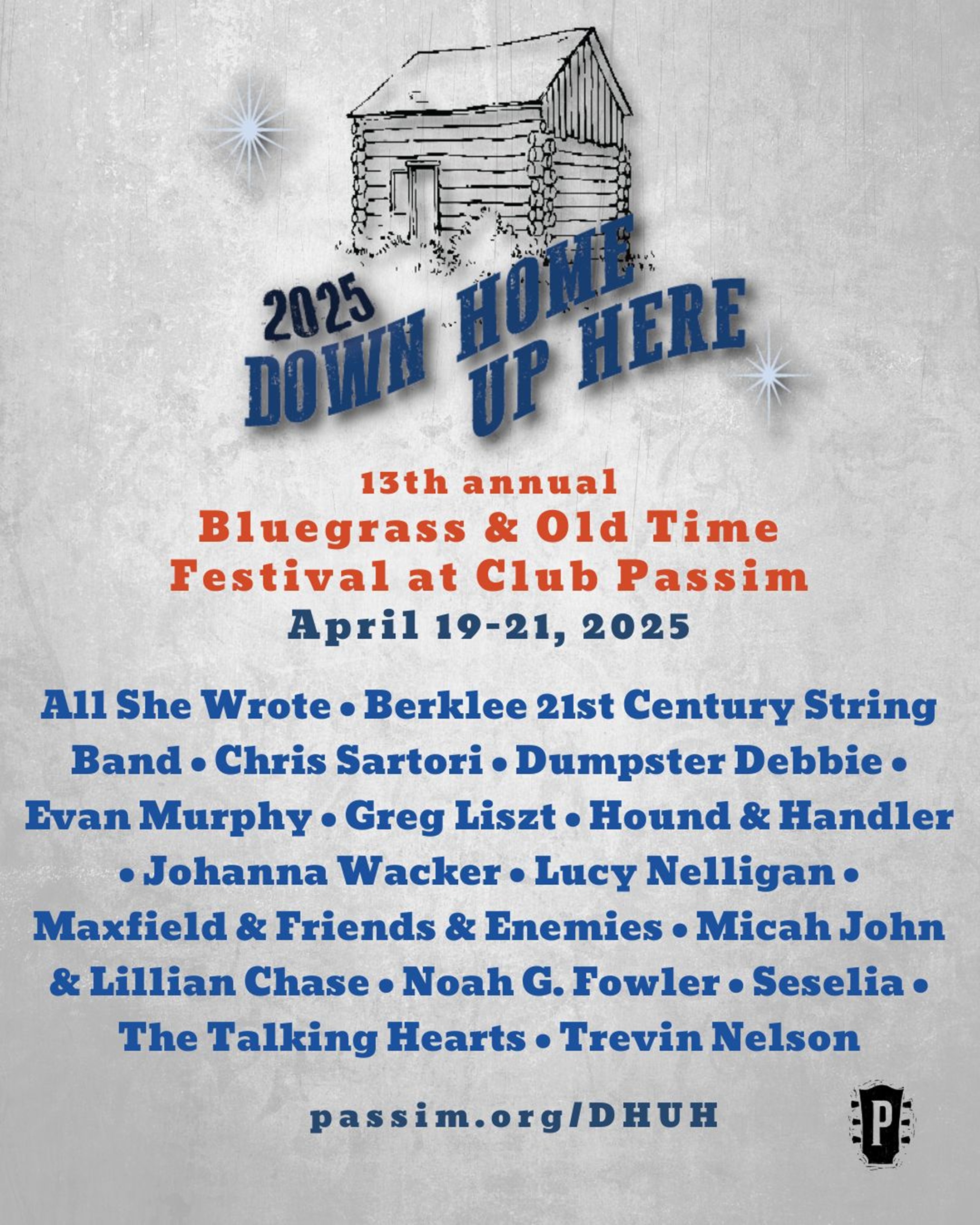 Passim Announces Lineup for 13th Annual Down Home Up Here Bluegrass and Old Time Festival on Patriot’s Day Weekend