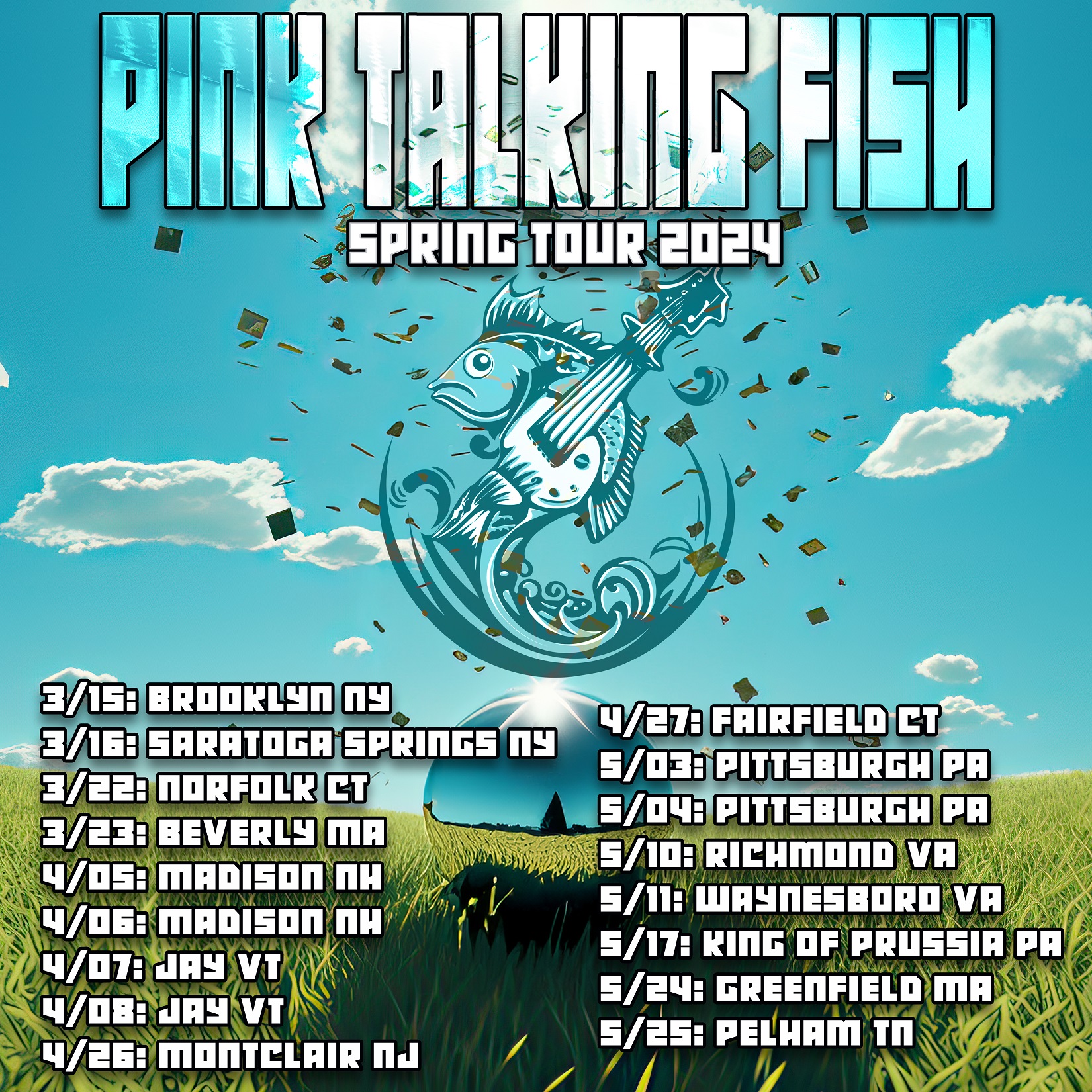 PINK TALKING FISH ANNOUNCE 2024 SPRING TOUR Grateful Web
