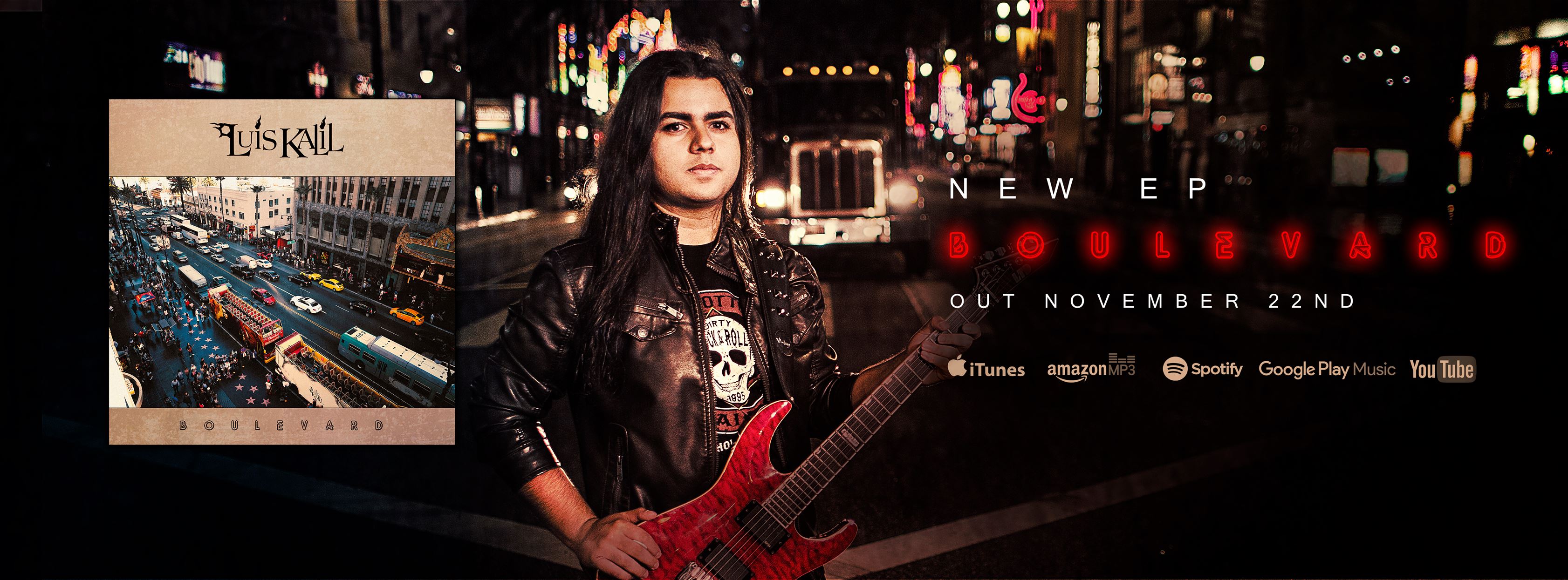 SEVENTEEN-YEAR-OLD GUITARIST LUIS KALIL PREMIERES VIDEO FOR NEW SONG BOULEVARD TODAY