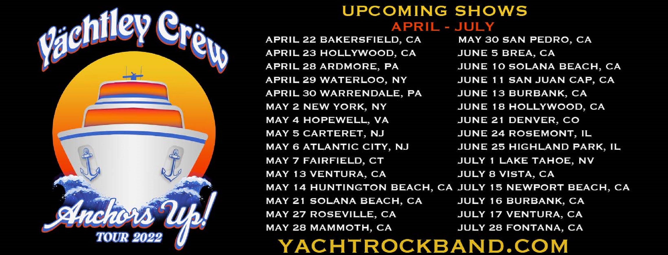 Yachtley Crew On Tour + New Single, “Sex On The Beach” Grateful Web