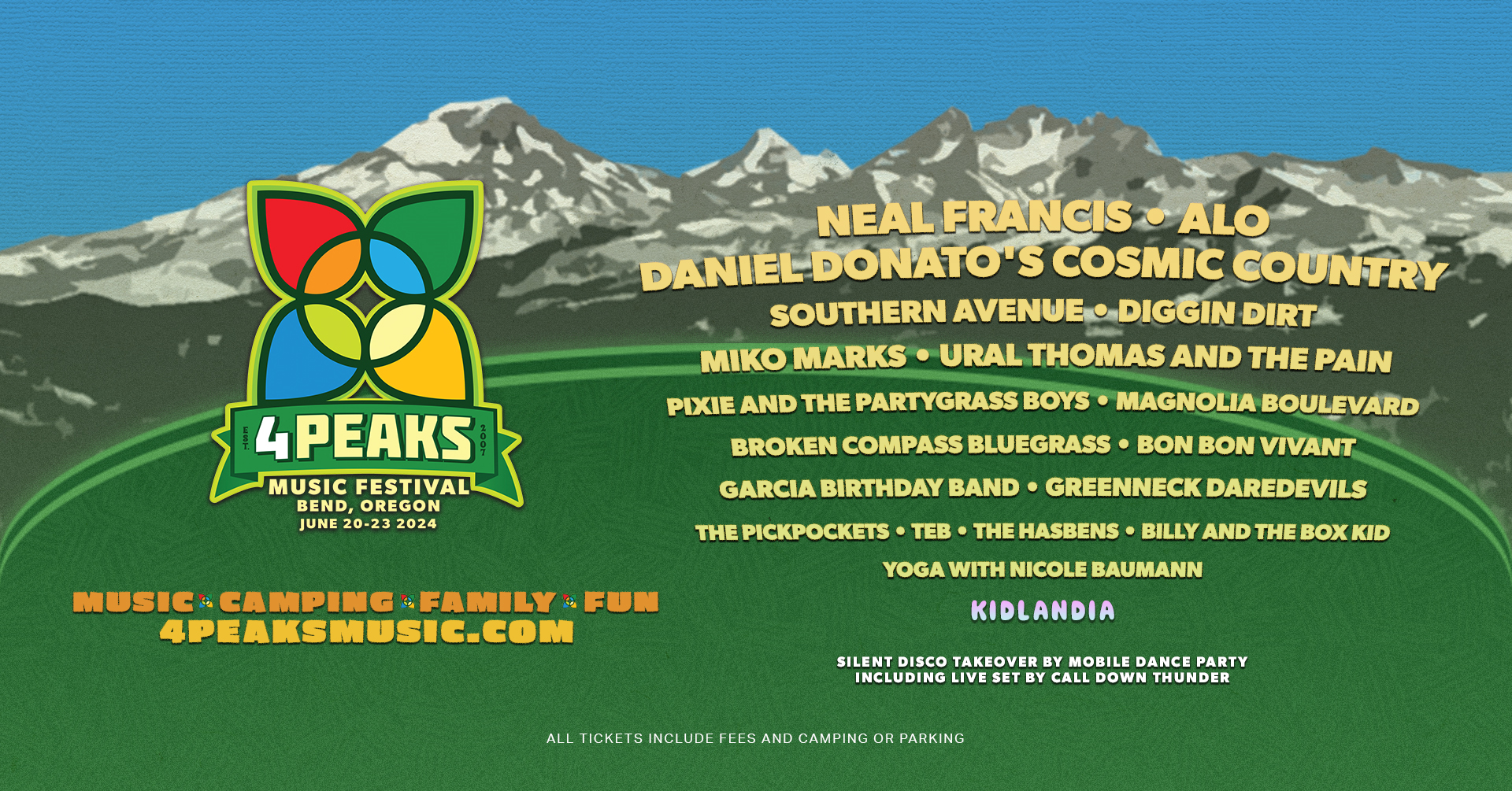 4 Peaks Music Festival Brings Its Musical Summer Solstice Celebration Back to Bend for the 16th Family-Friendly Event June 20-23