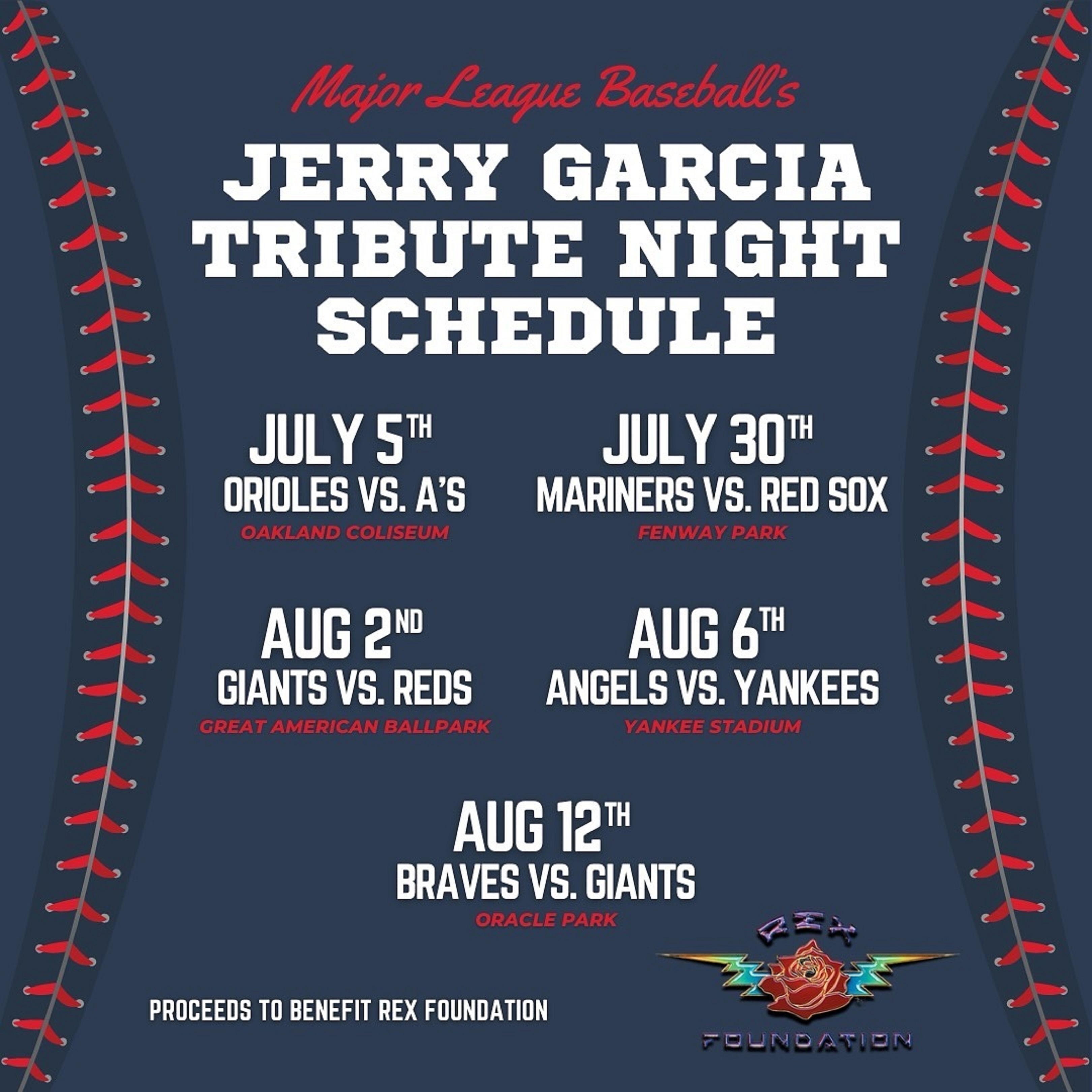 Jerry Garcia Tribute Nights at America’s Ballparks: A Celebration of Music and Baseball