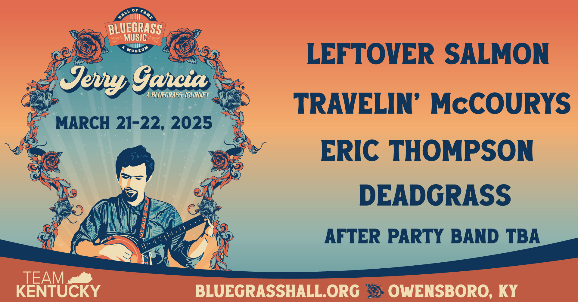 Bluegrass Hall Hosts “Jerry Garcia: A Bluegrass Journey Weekend,” Featuring Leftover Salmon & Travelin' McCourys