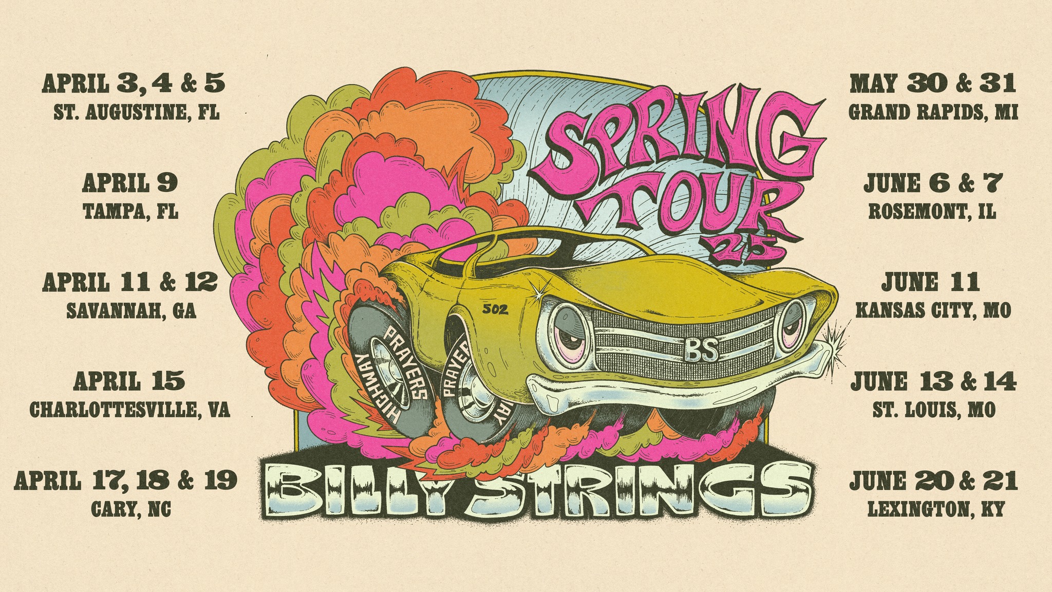 BILLY STRINGS CONFIRMS 2025 SPRING HEADLINE TOUR 