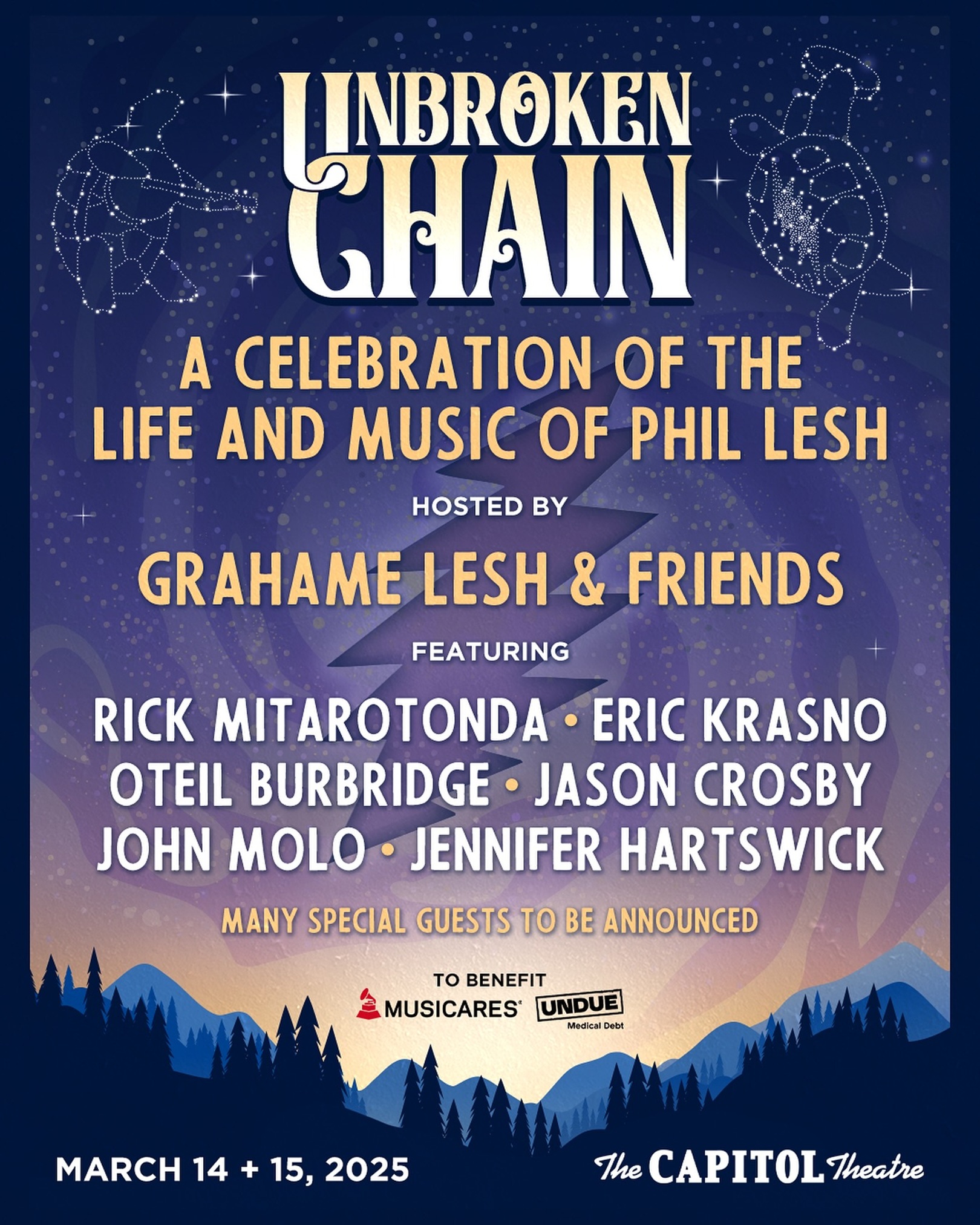 Grahame Lesh & Friends Present UNBROKEN CHAIN: A Celebration of the Life and Music of Phil Lesh