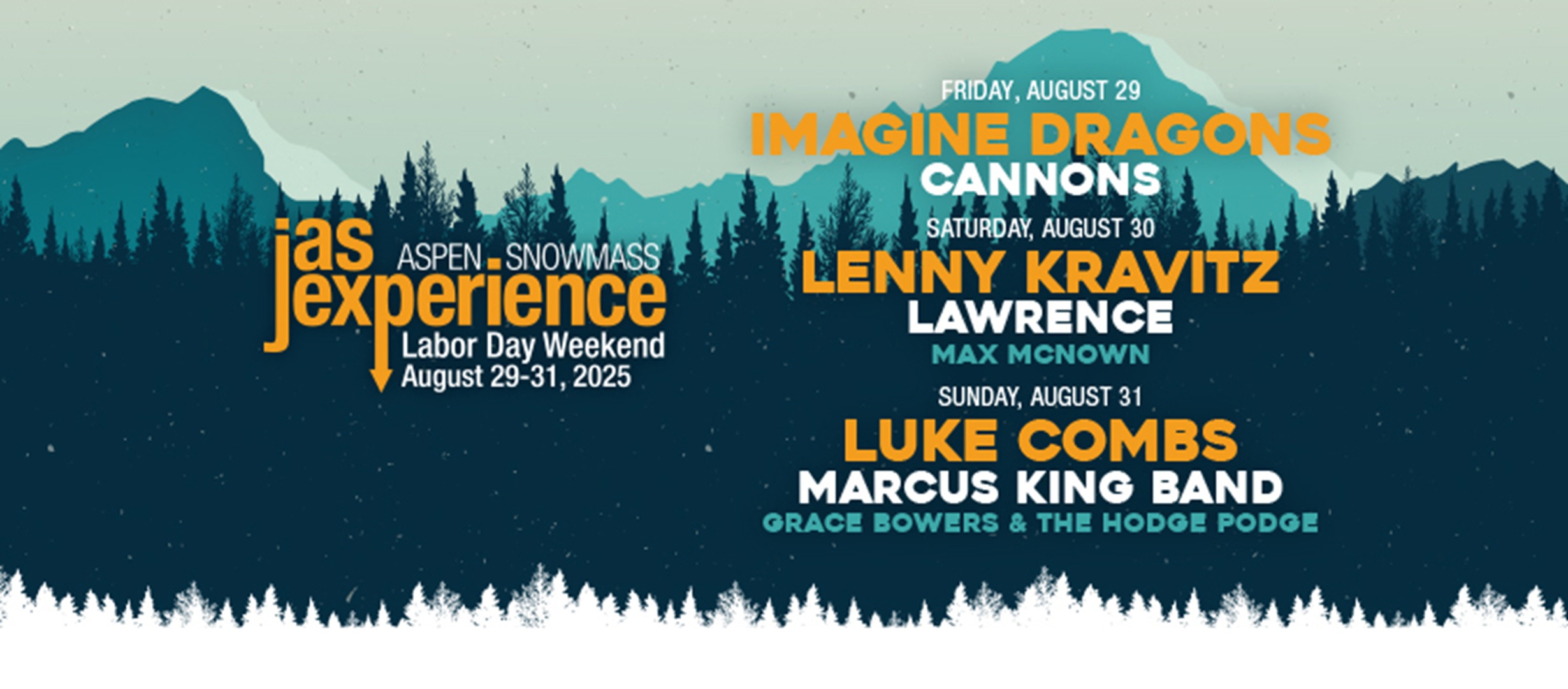 JAZZ ASPEN SNOWMASS ANNOUNCES STAR-STUDDED 2025 LABOR DAY EXPERIENCE LINEUP & COLORADO MUSIC HALL OF FAME INDUCTION