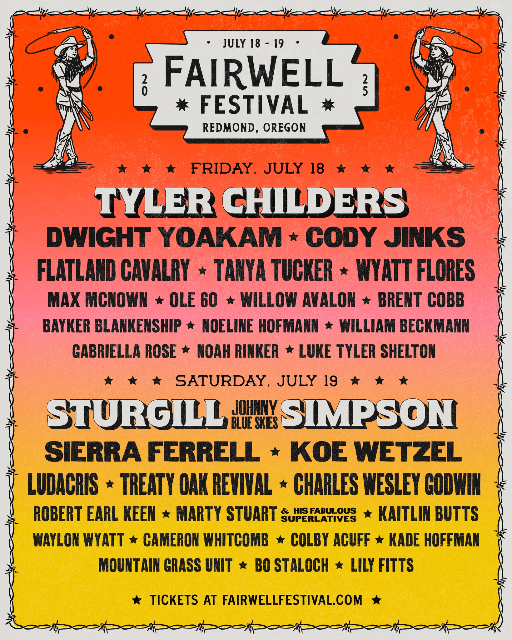 FAIRWELL FESTIVAL 2025 BRINGS TWO DAYS OF COUNTRY, ROOTS, AND PURE MUSICAL MAGIC TO REDMOND, OREGON