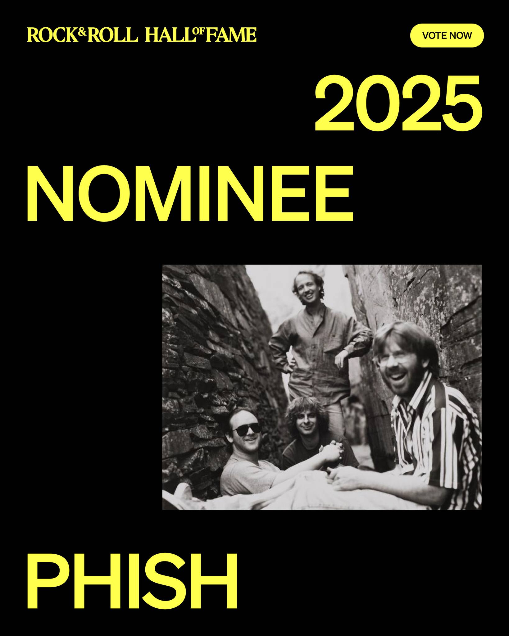 Phish Celebrates Rock & Roll Hall of Fame Class of 2025 Nomination