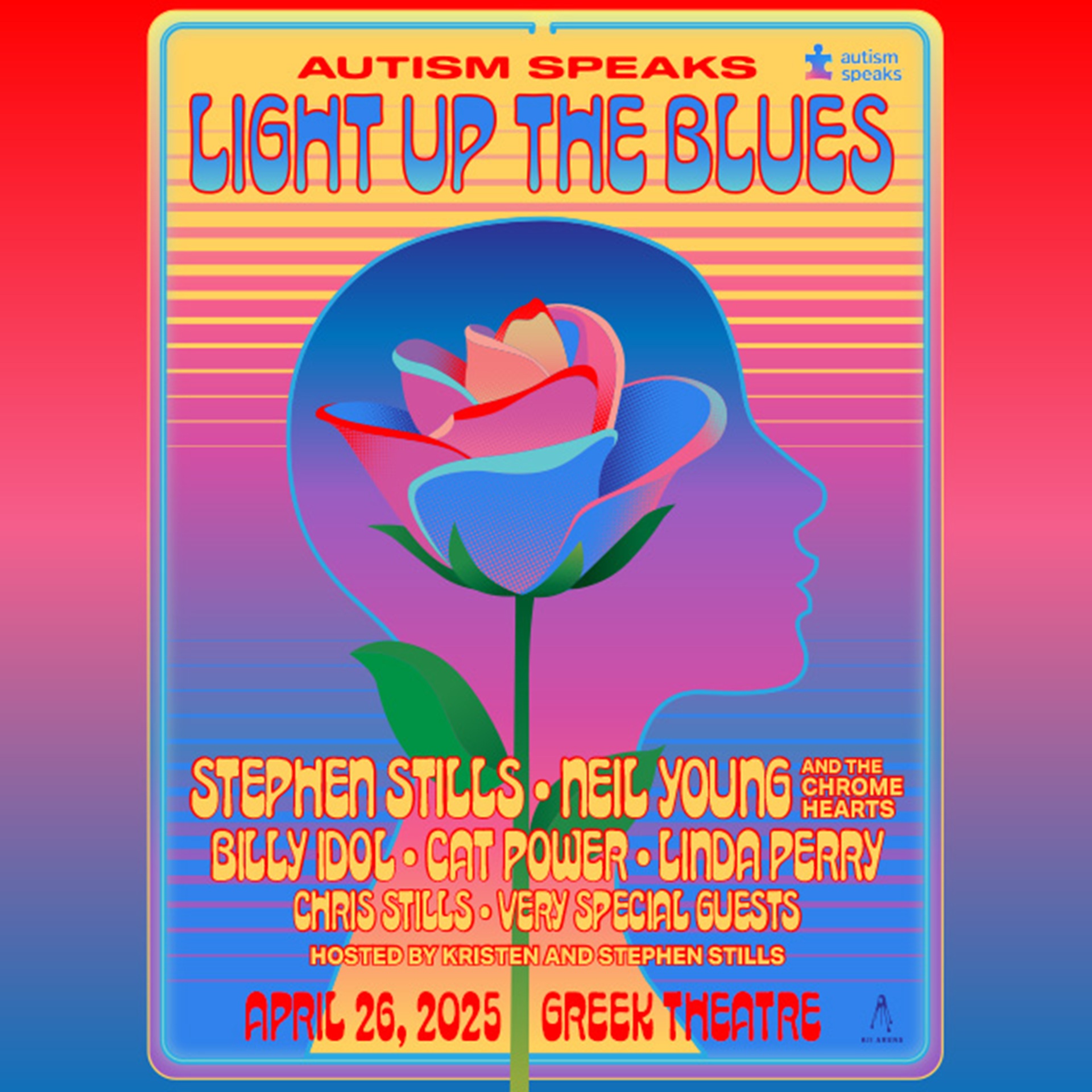 Stephen Stills to Headline “Light Up The Blues” Concert at the Greek Theatre Benefiting Autism Speaks