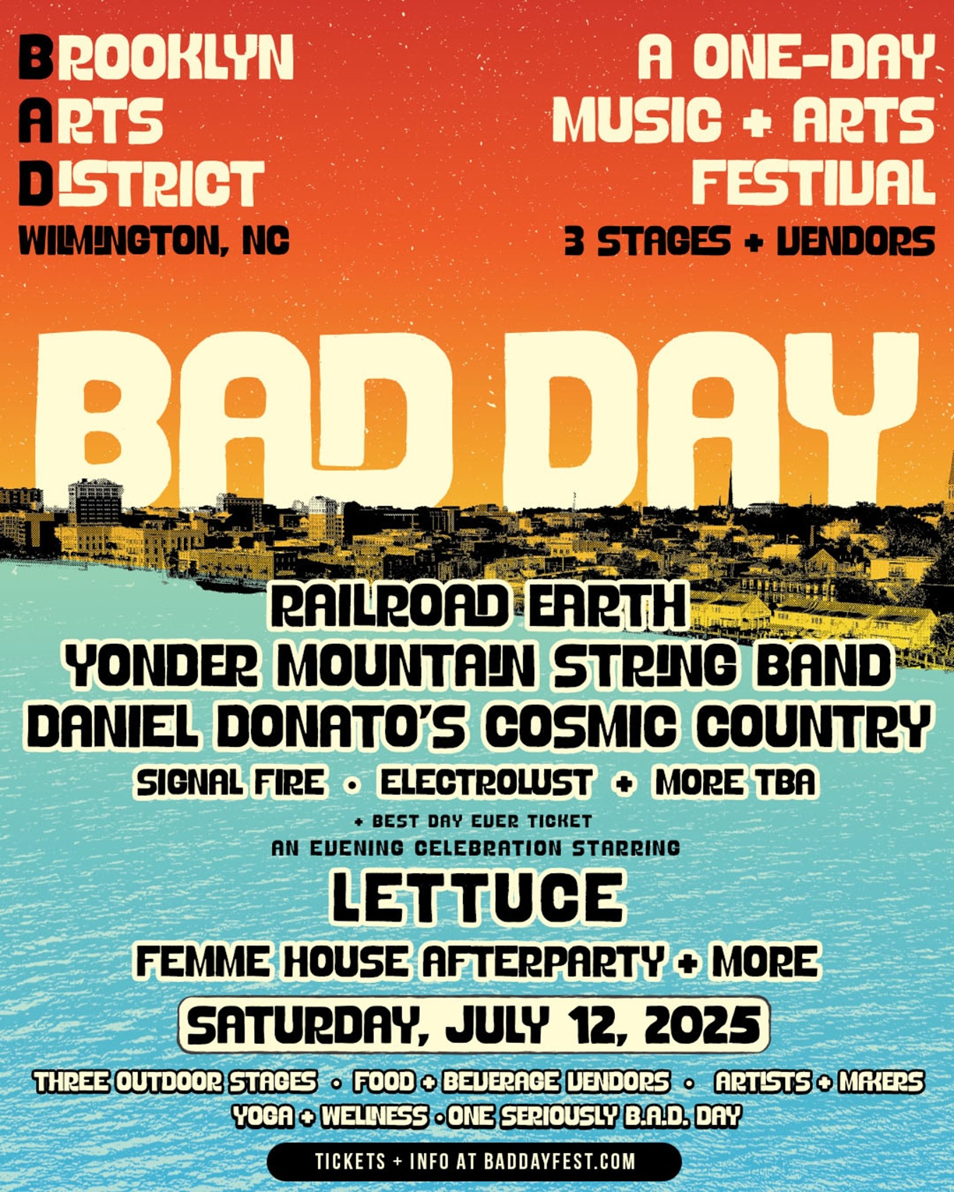 BAD Day Music & Arts Festival to Debut July 12, 2025 in Wilmington’s Brooklyn Arts District