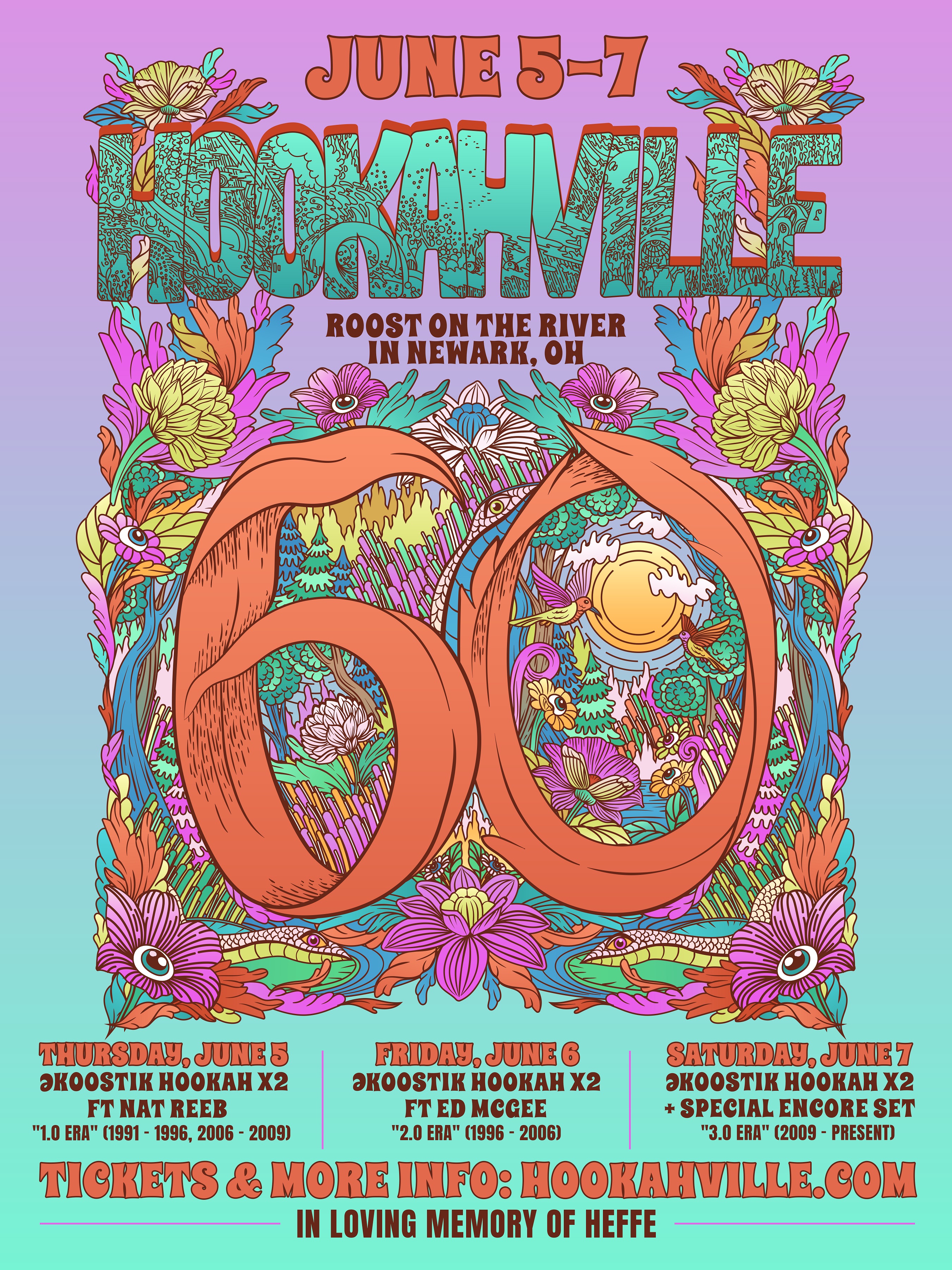 Hookahville 60 Set to Celebrate 30 Years of Musical Legacy, June 5-7, 2025