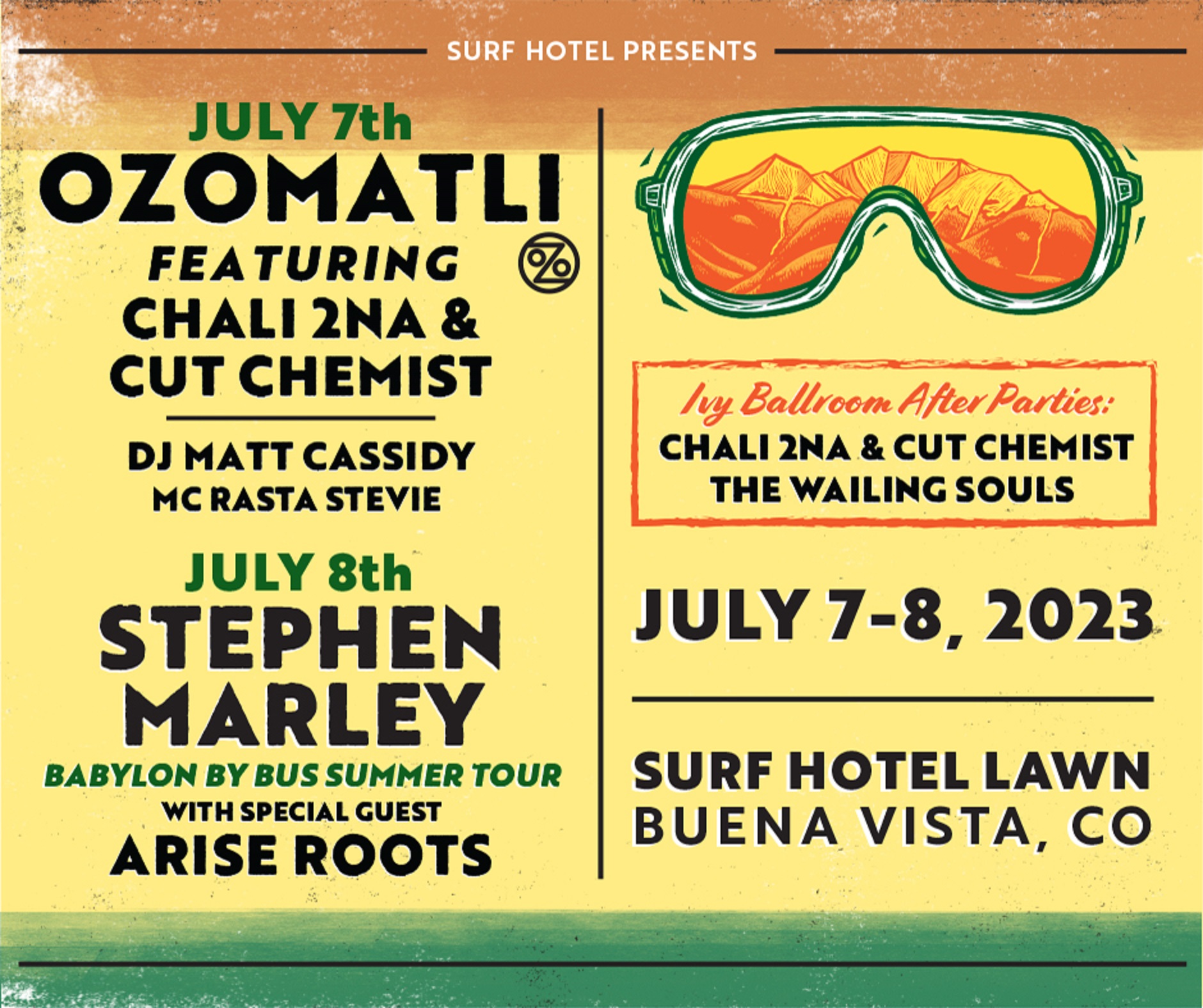Ozomatli & Stephen Marley on The LAWN at Surf Hotel