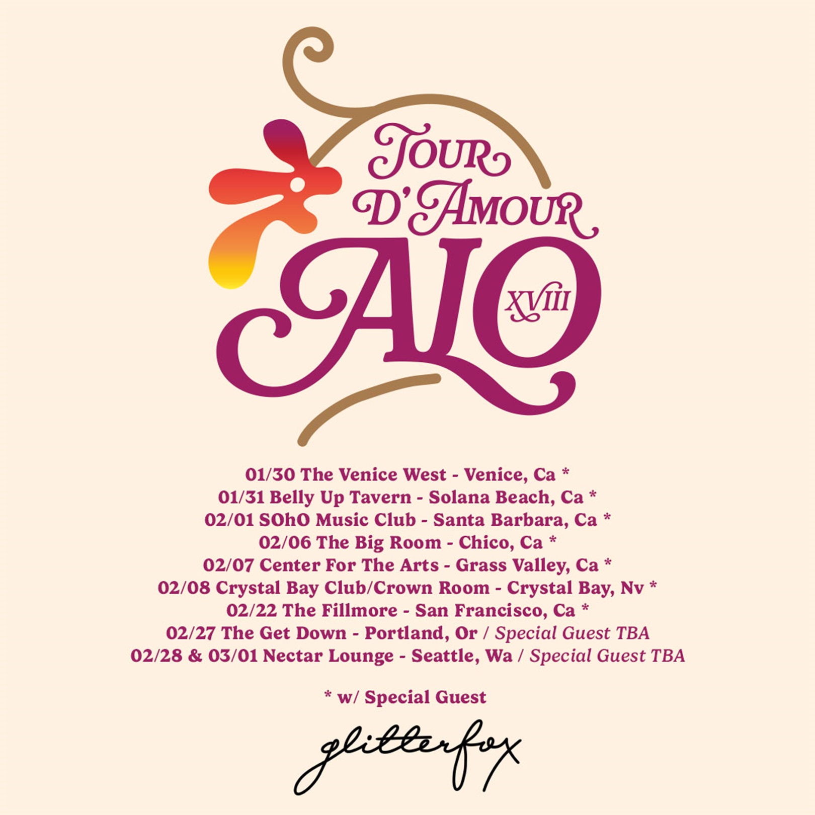 ALO Announces Tour d'Amour XVIII