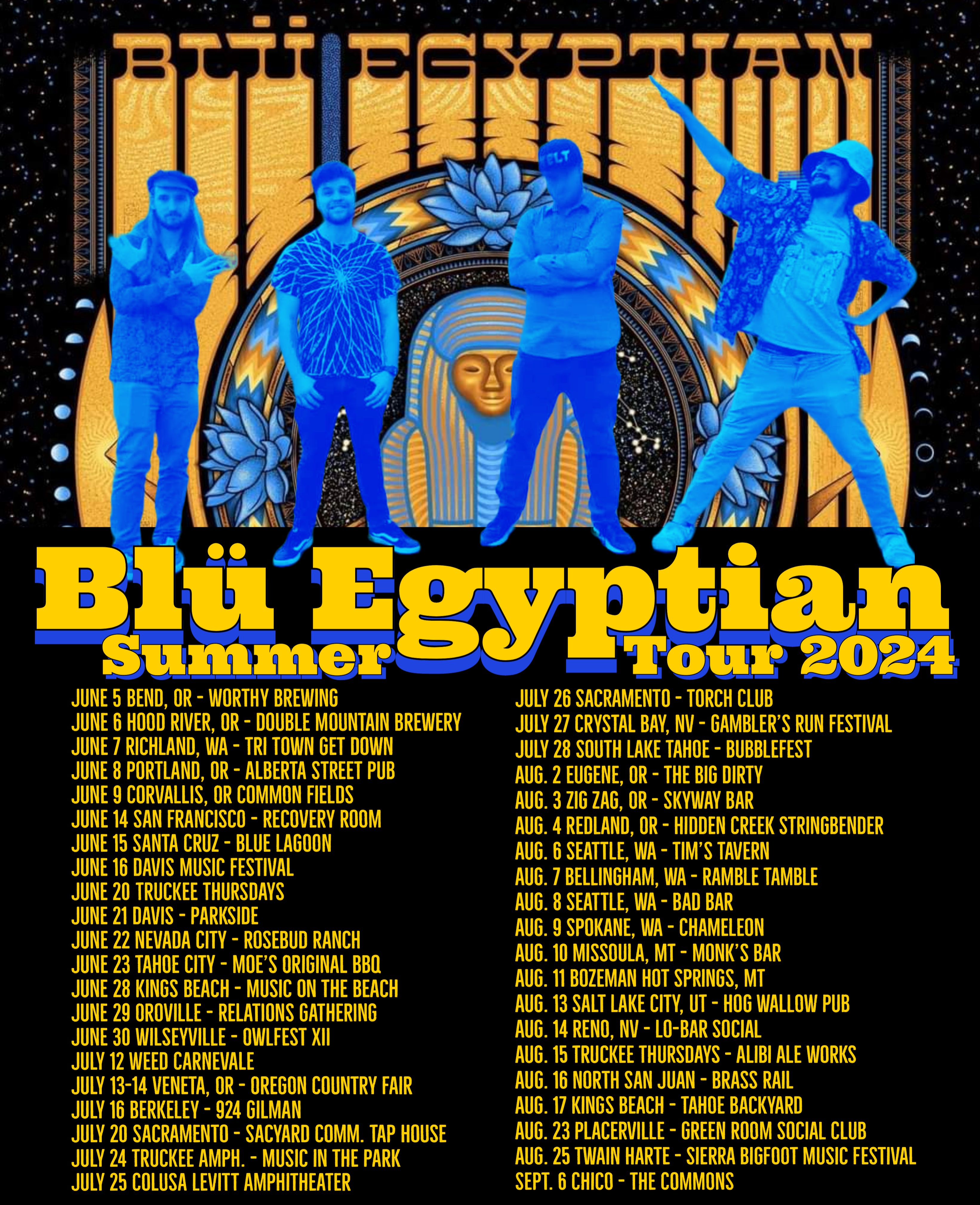 Blü Egyptian Summer Tour Kicks Off This Week in Oregon