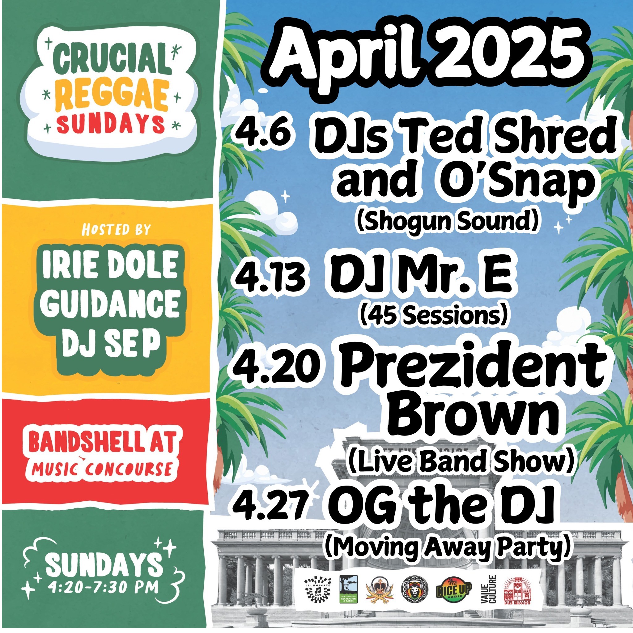 Crucial Reggae Sundays: Music, Community & Vibes in the Park