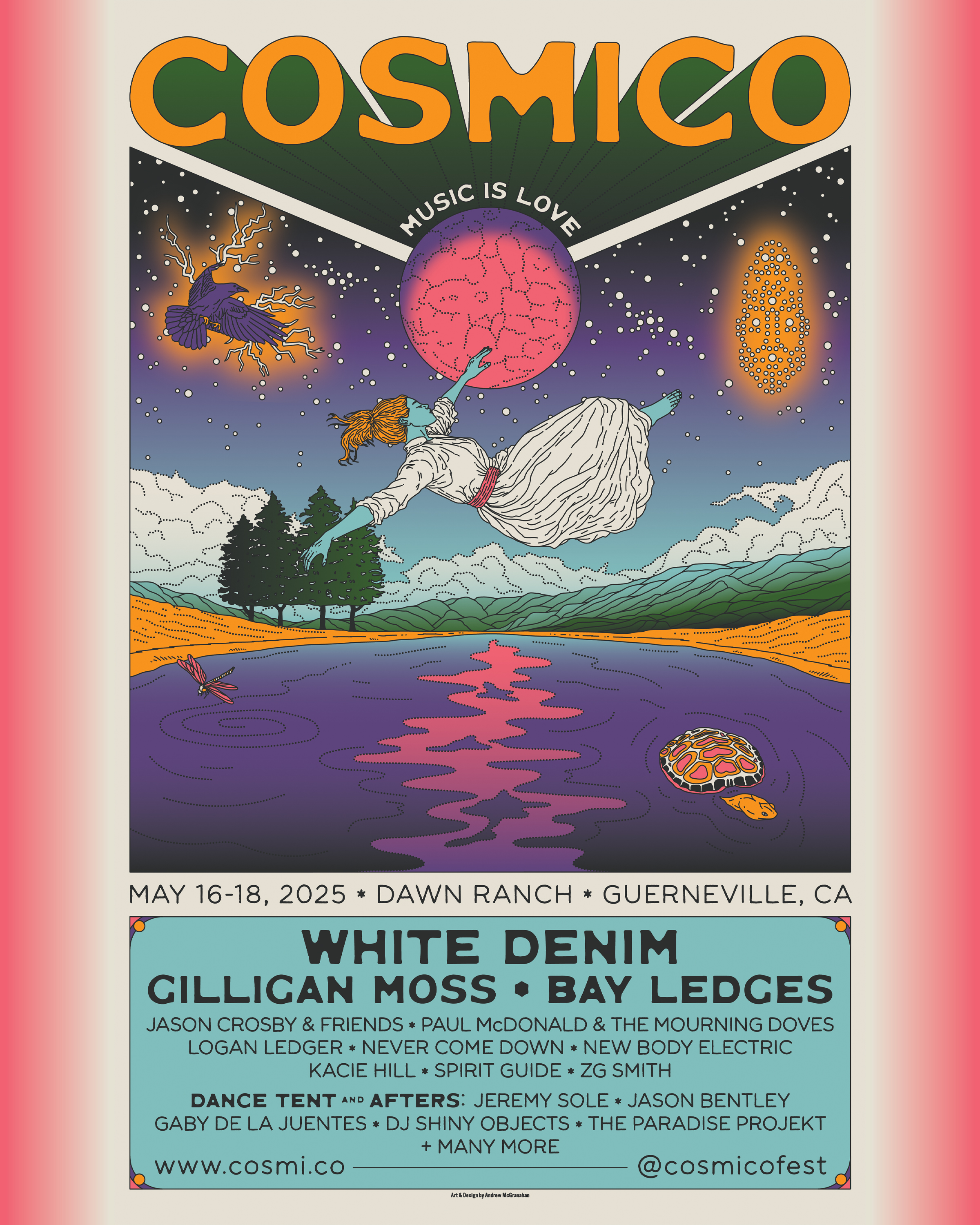 Cosmico 2025: Boutique Music Festival Returns to Sonoma County with White Denim, Bay Ledges, and Gilligan Moss